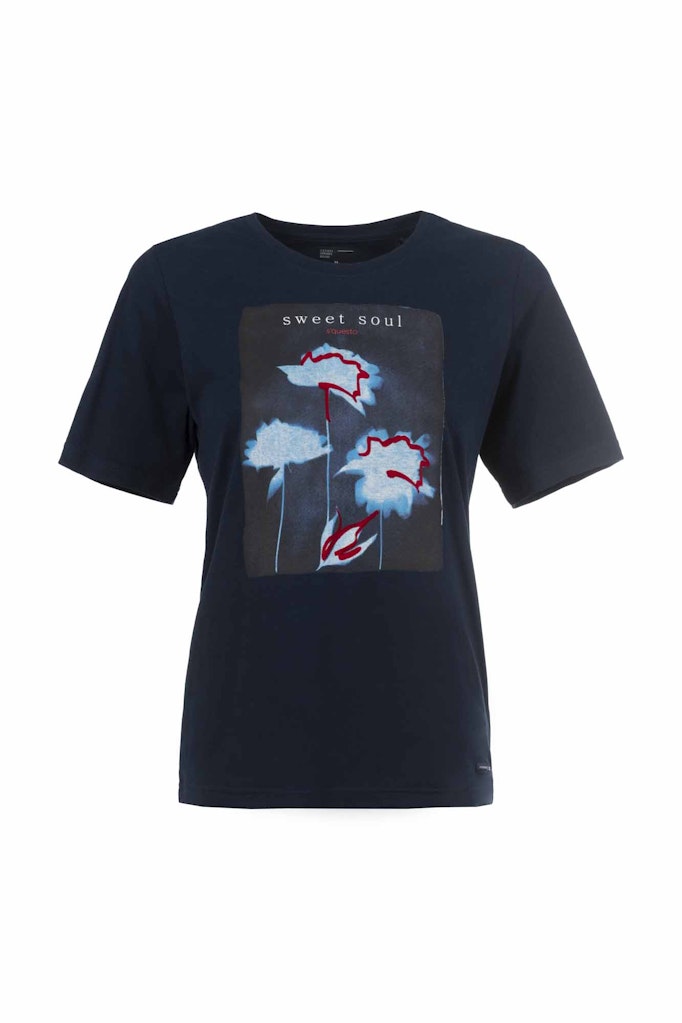 Soquesto Damen T-Shirts Dunkelblau