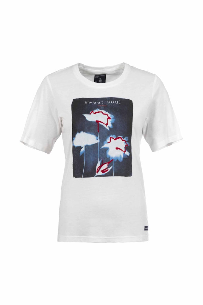 Soquesto Damen T-Shirts Offwhite