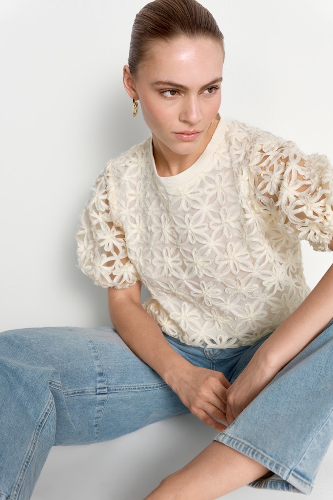 Rich & Royal Damen T-Shirts Pearl White