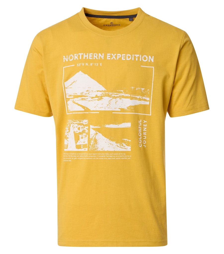 Casa Moda Herren T-Shirts kurz Gelb