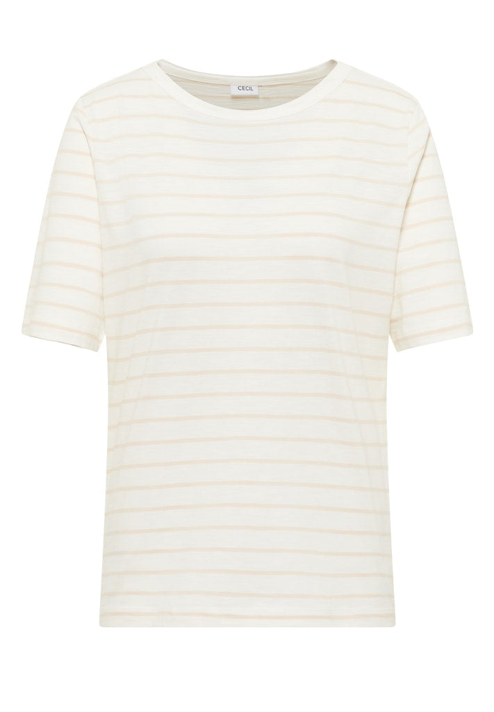 Cecil Damen T-Shirts Vanilla W