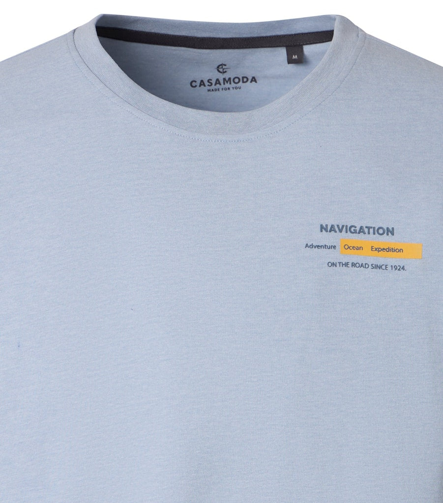 Casa Moda Herren T-Shirts kurz Blau