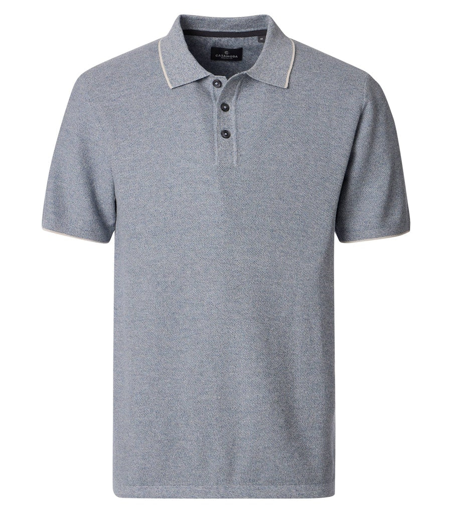 Casa Moda Herren Polo-Shirts Blau
