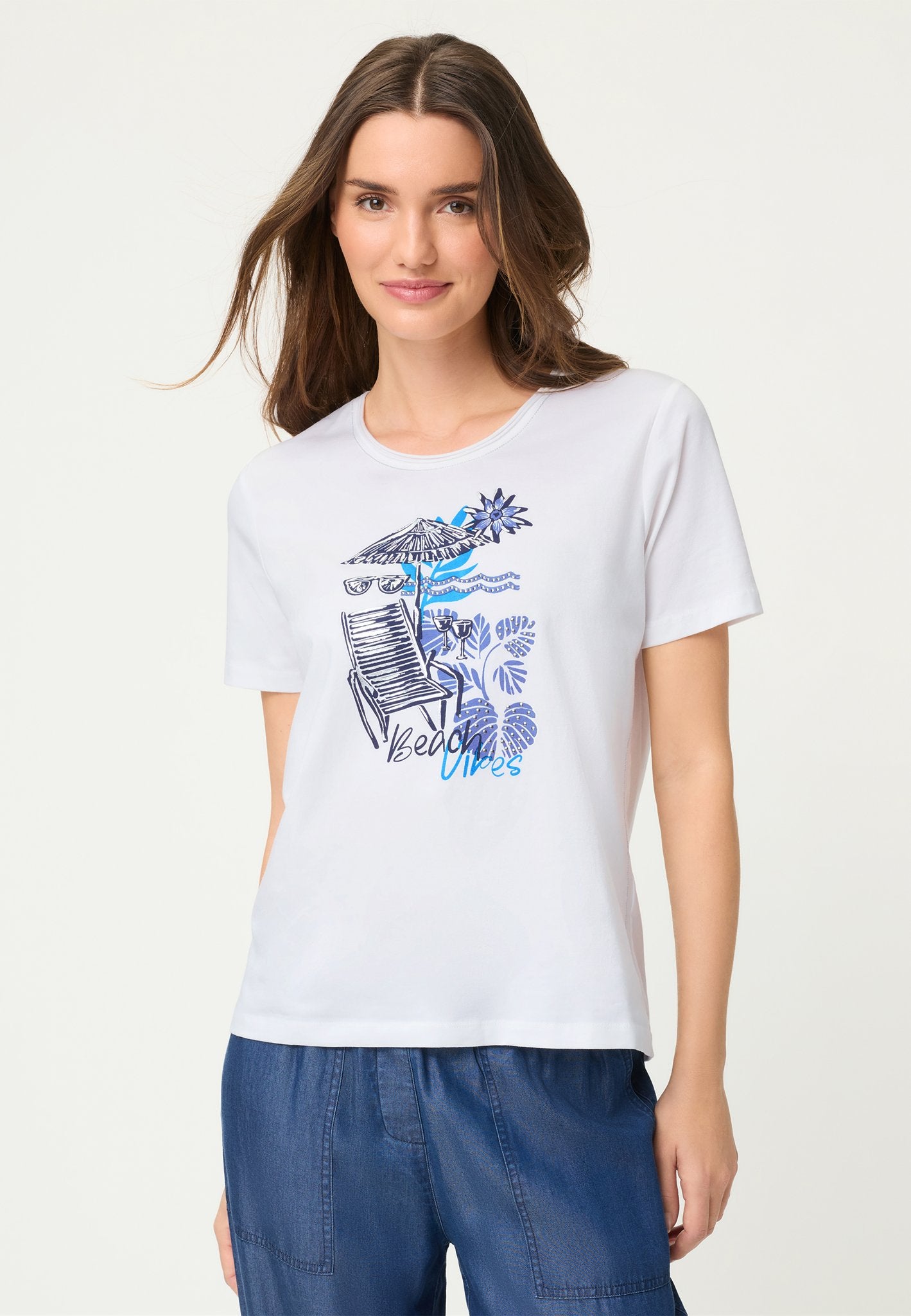 Olsen Damen T-Shirts White