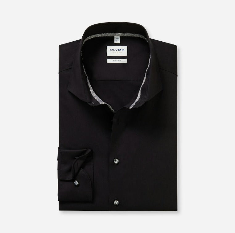 Olymp Herren Hemden lang Schwarz