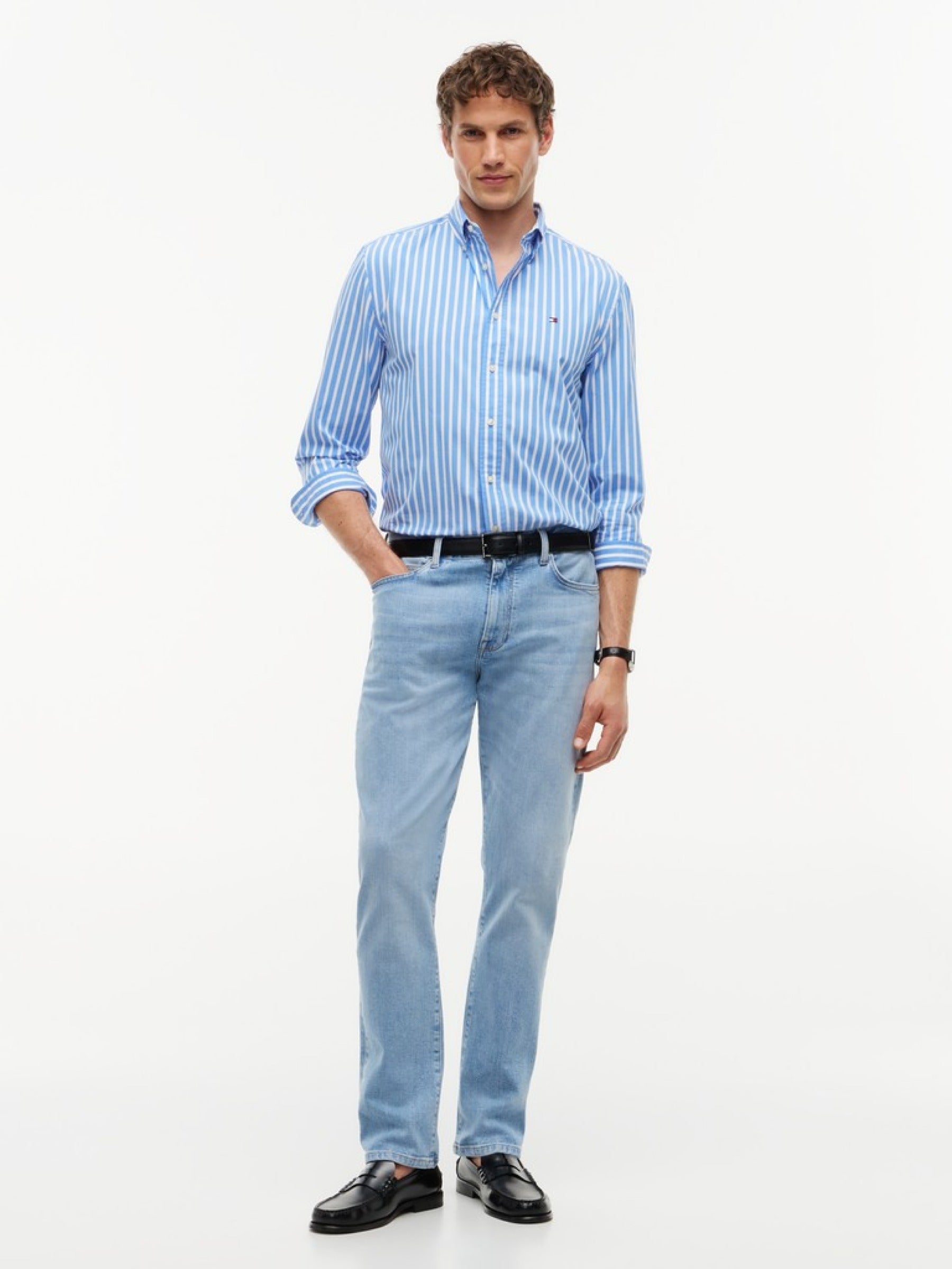 Tommy Hilfiger Herren Hemden A Blue