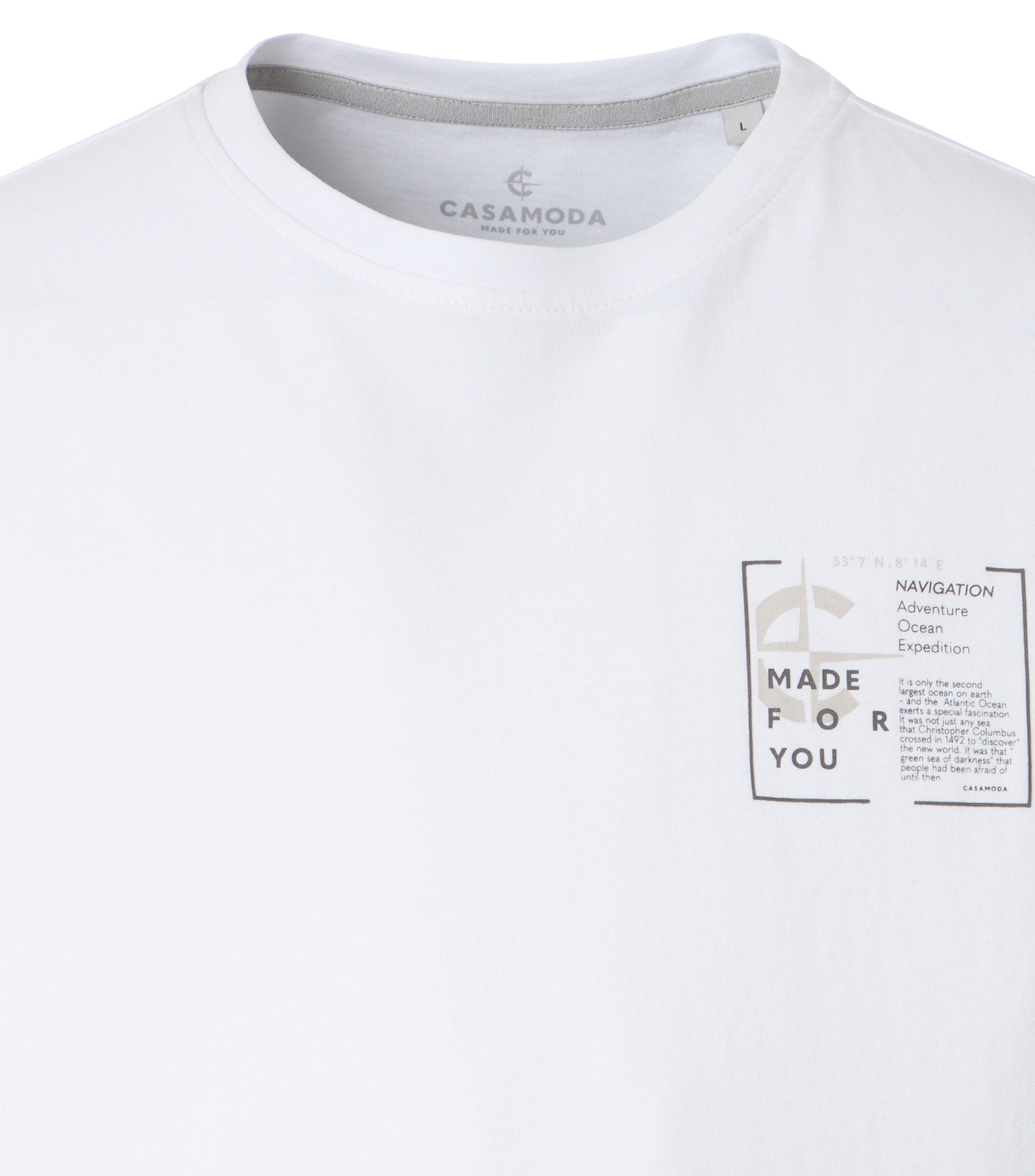 Casa Moda Herren T-Shirts kurz Weiss