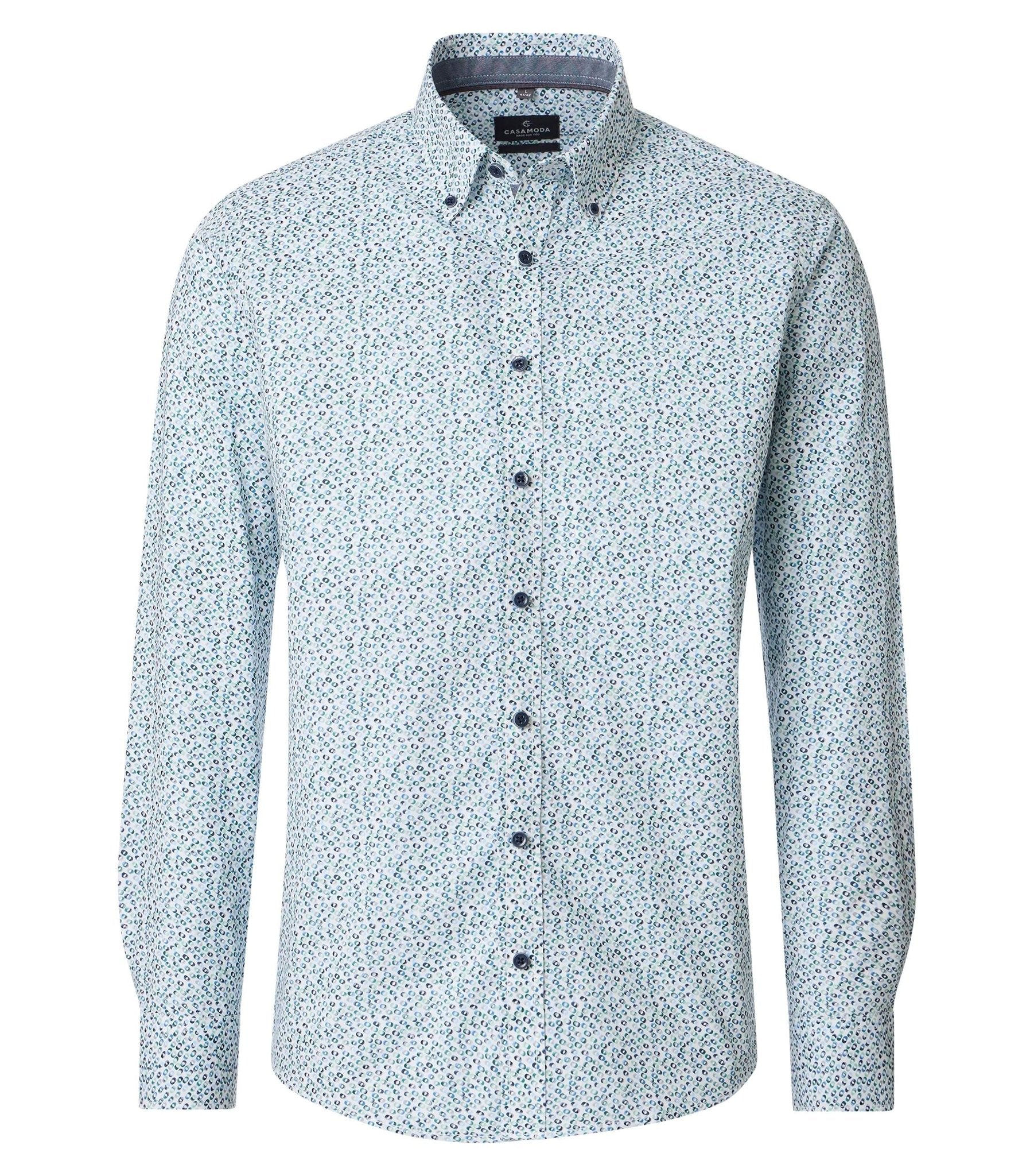 Casa Moda Herren Hemden Aqua Bis Pe