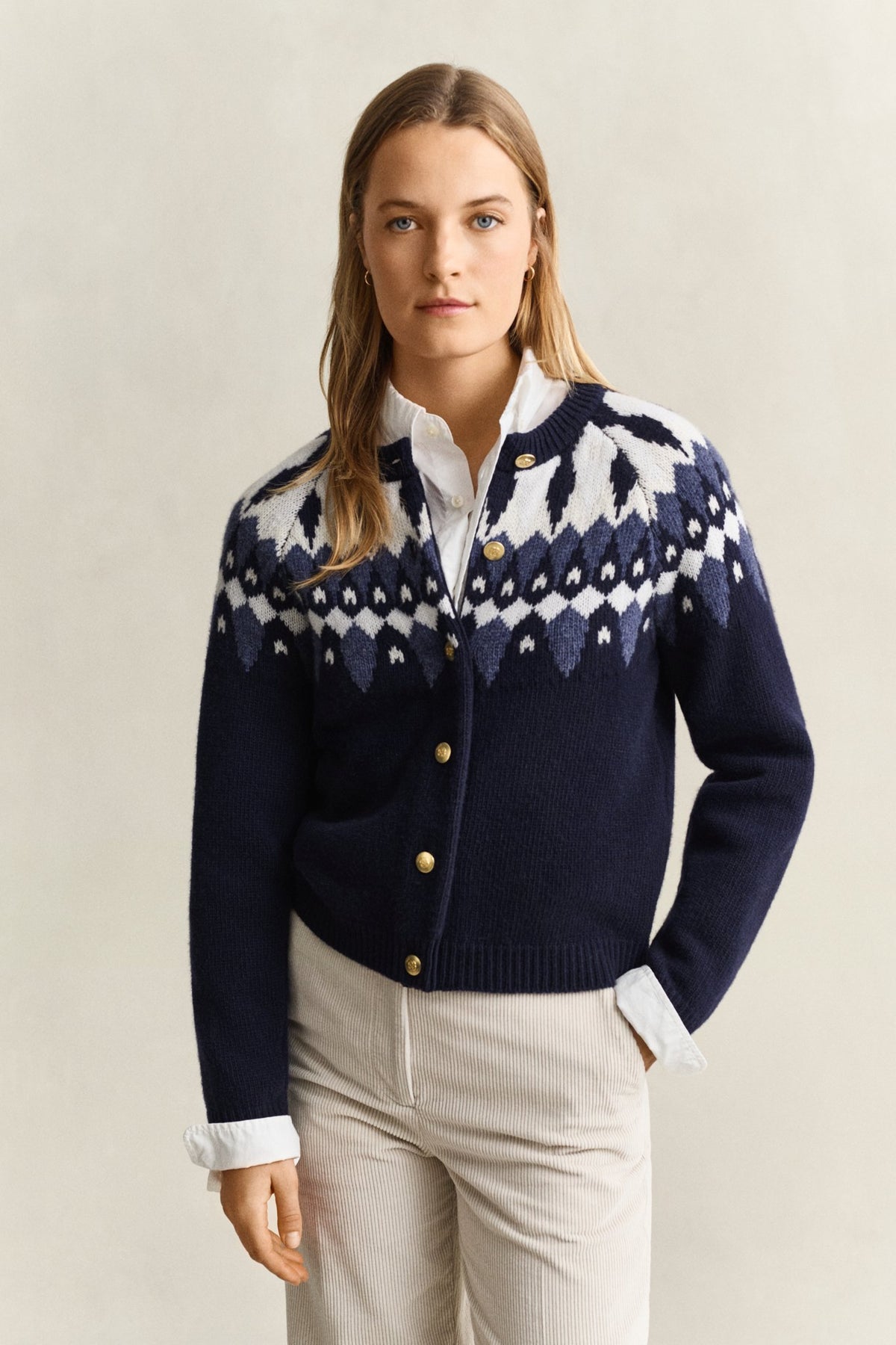 Gant Damen Strickjacken Evening Blu