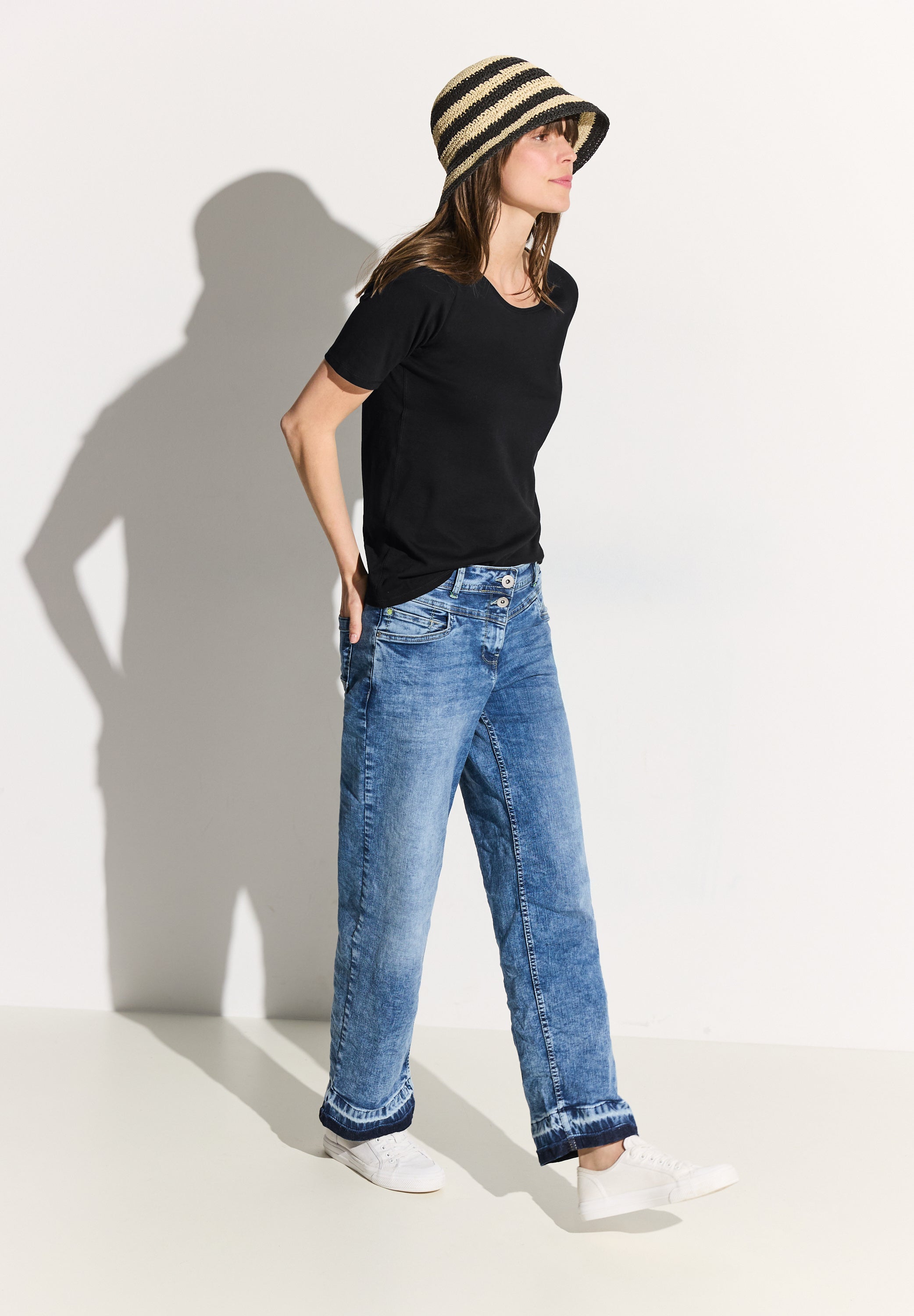 Cecil Damen T-Shirts Black