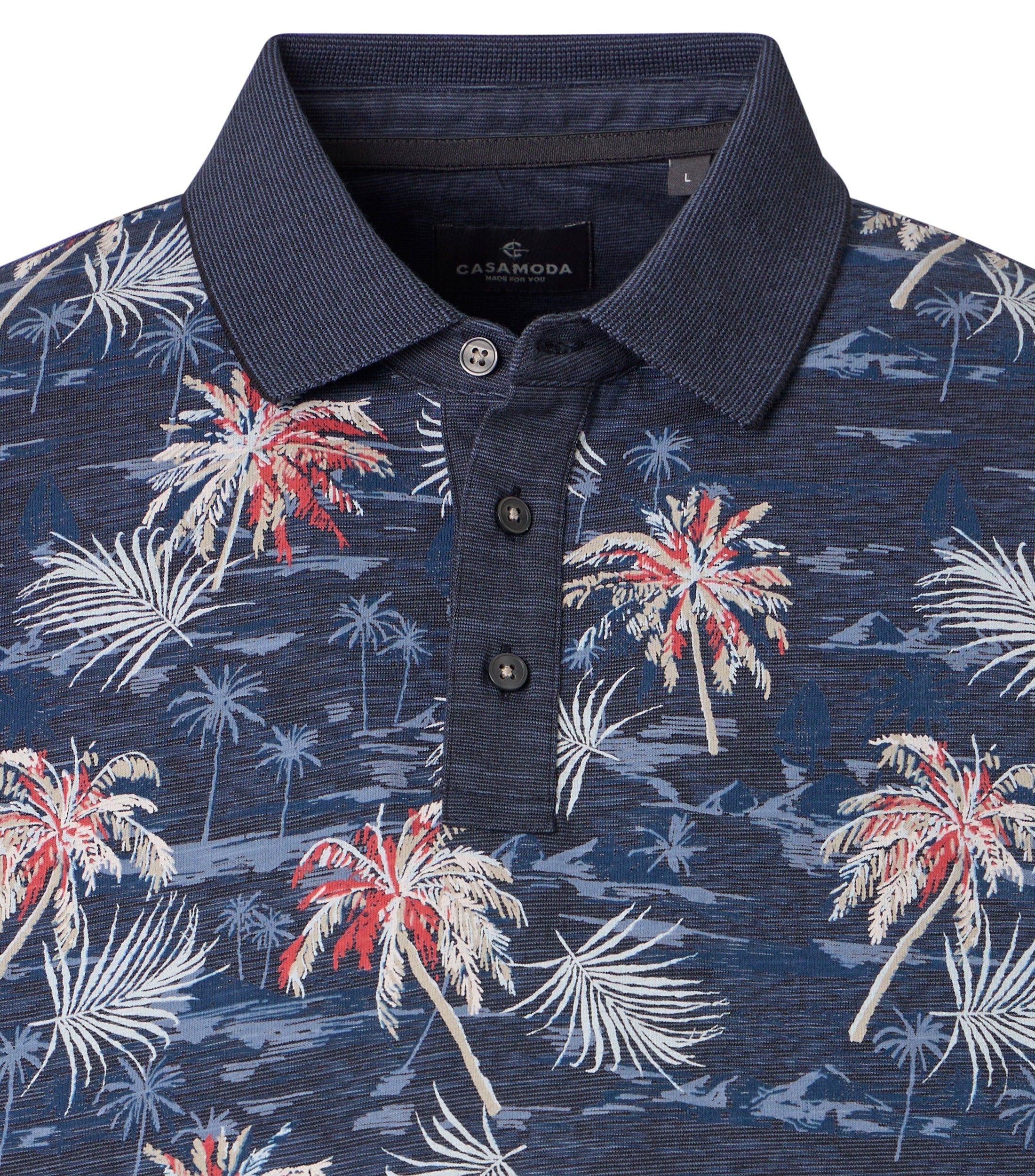 Casa Moda Herren Polo-Shirts Blau