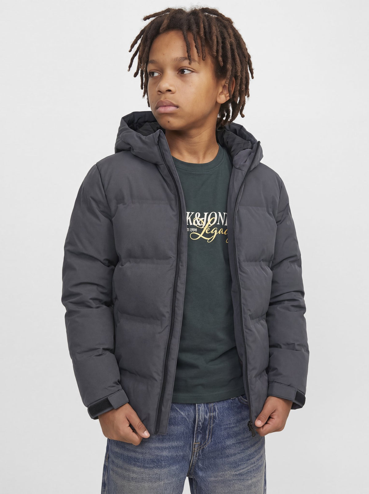 Jack & Jones Jungen Jacken Asphalt