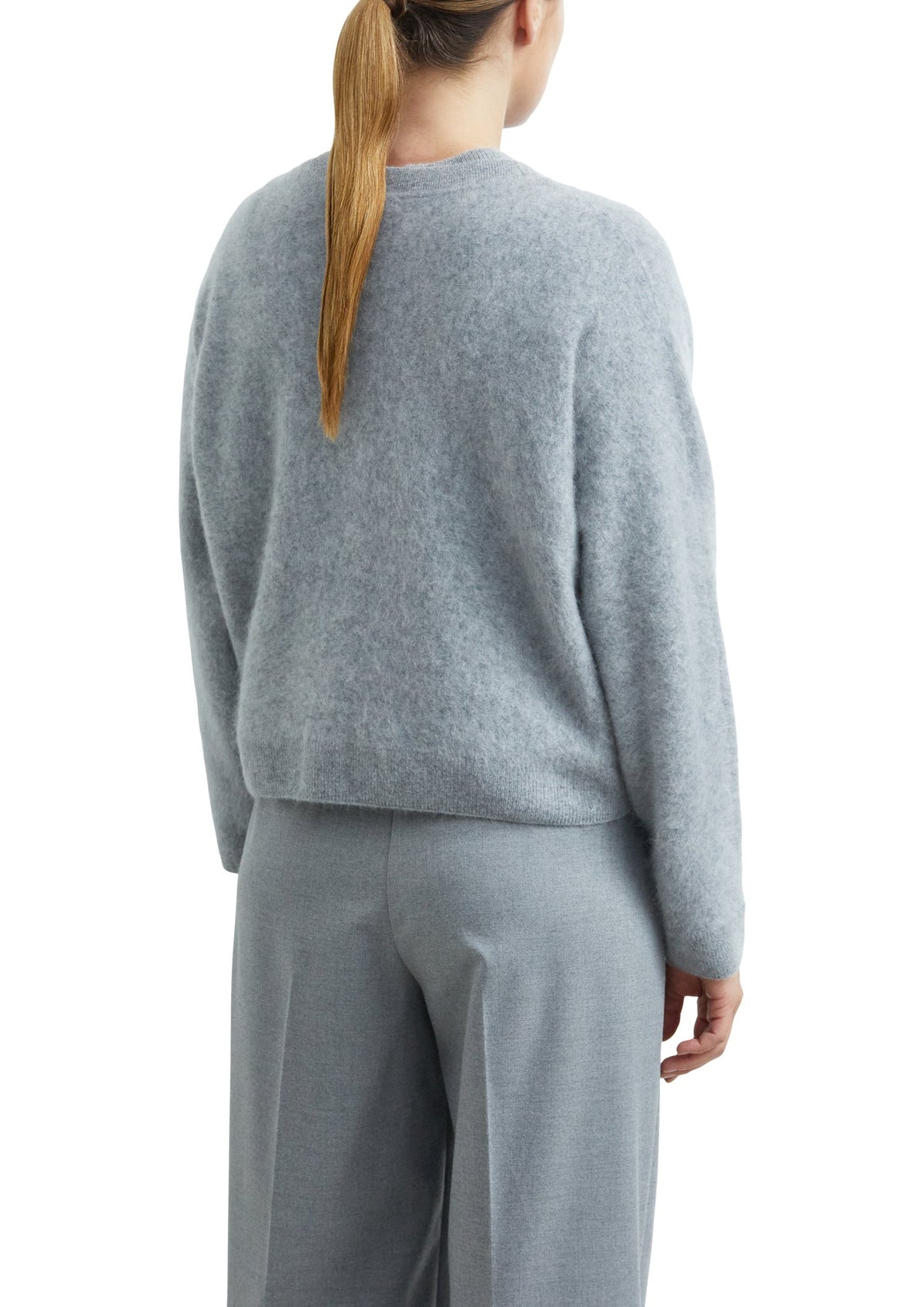 Comma Damen Strickjacken W Grey/Black