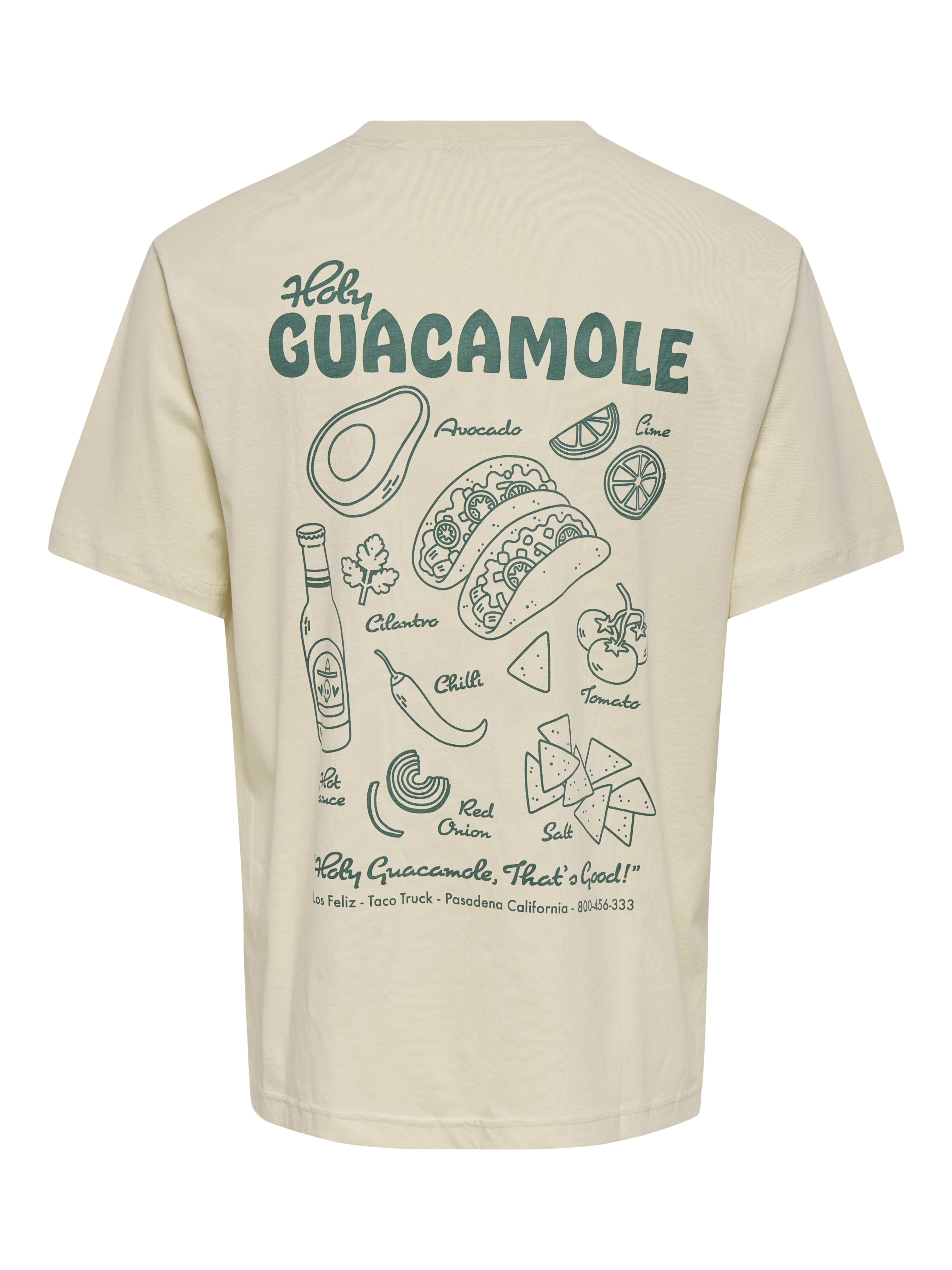 Only & Sons Herren T-Shirts kurz Antique White/G