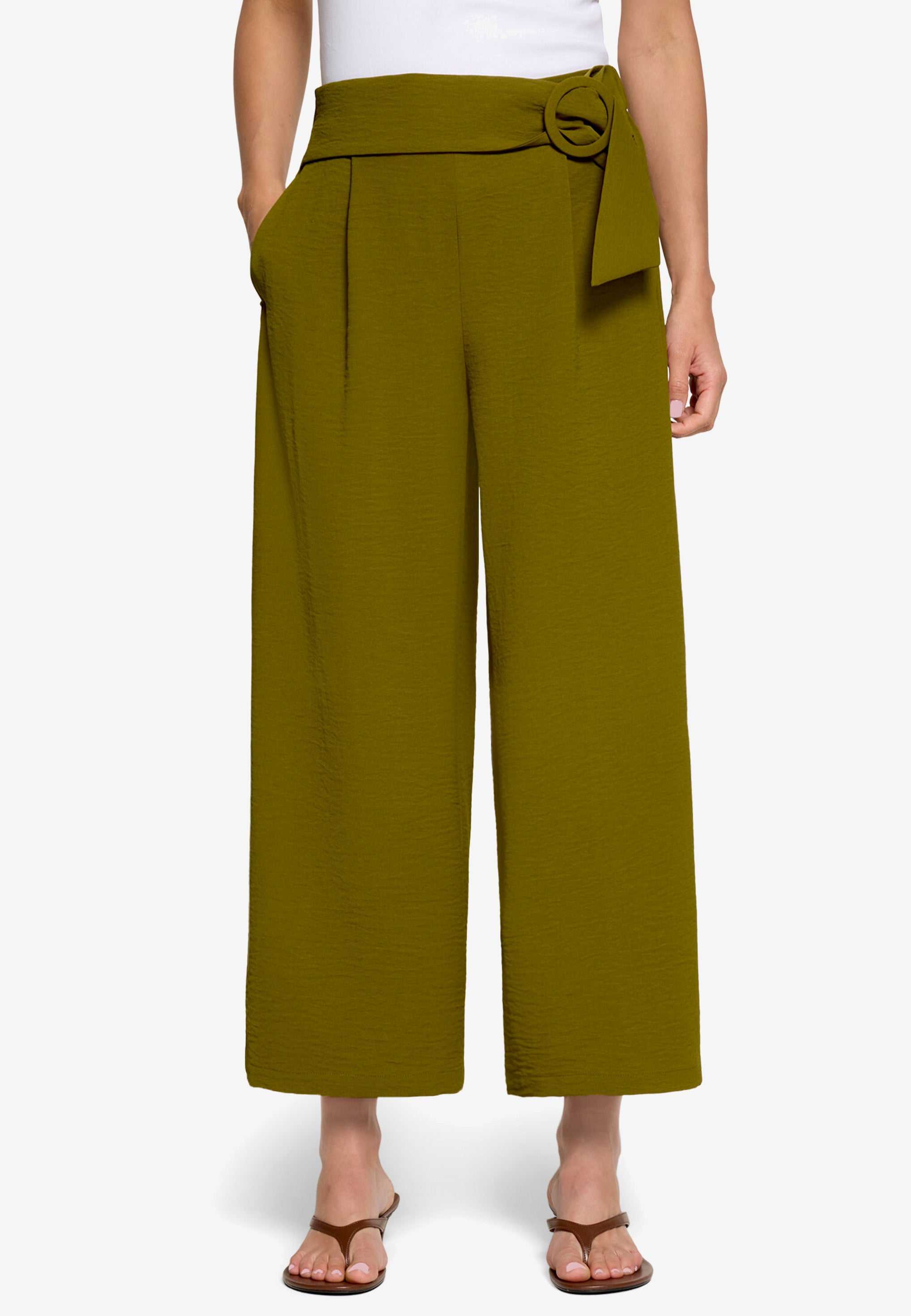 Zero Damen Hosen Fir Green