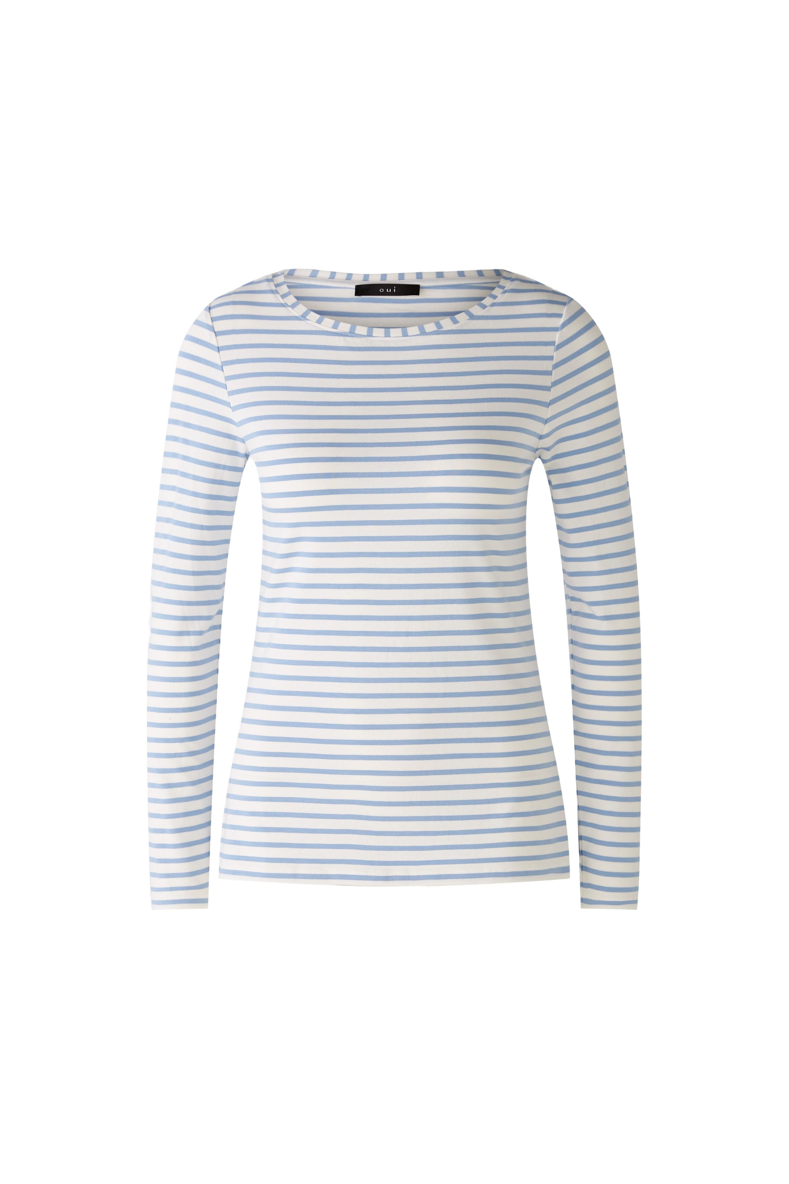 Oui Damen T-Shirts White Blue