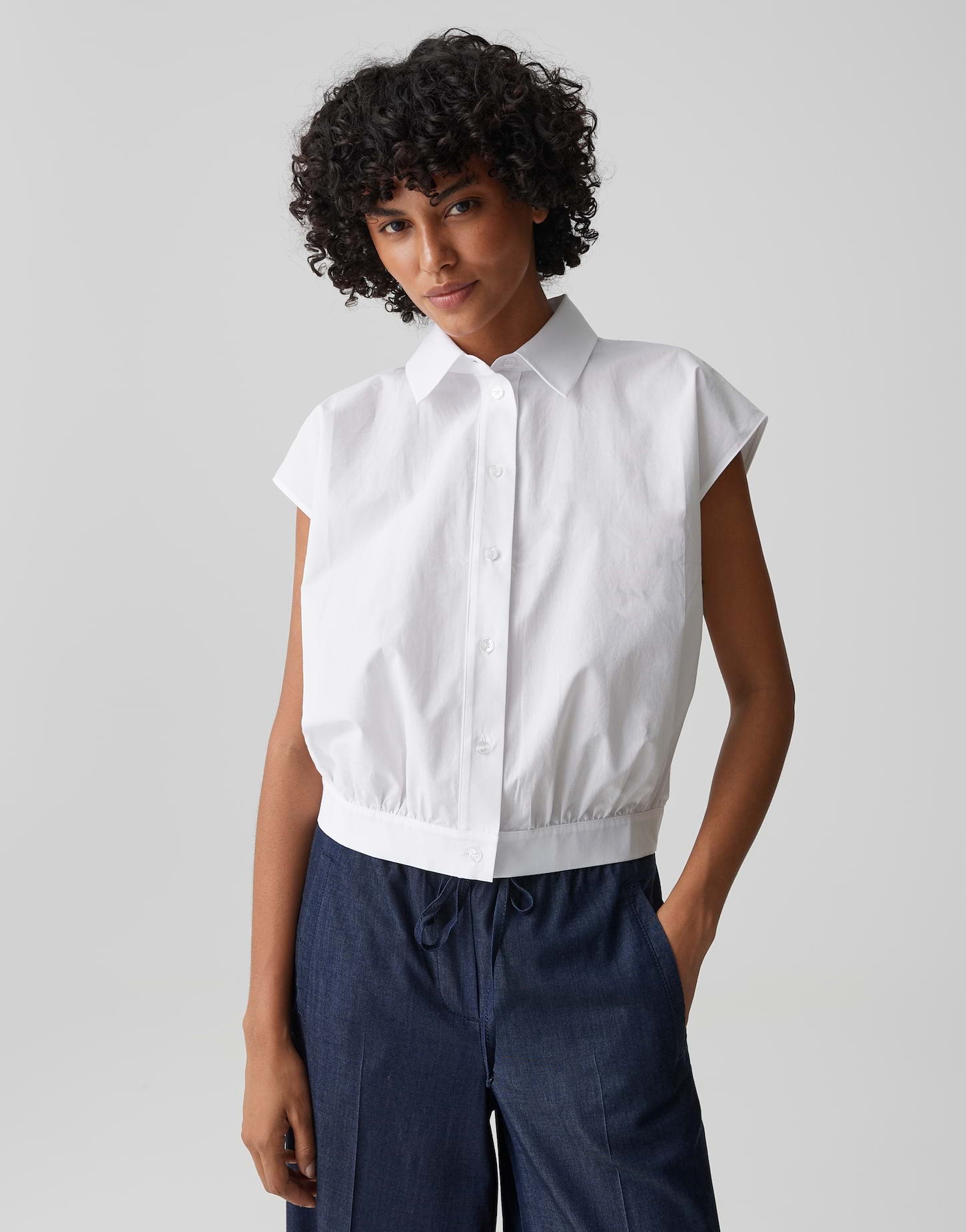 Opus Damen Blusen White