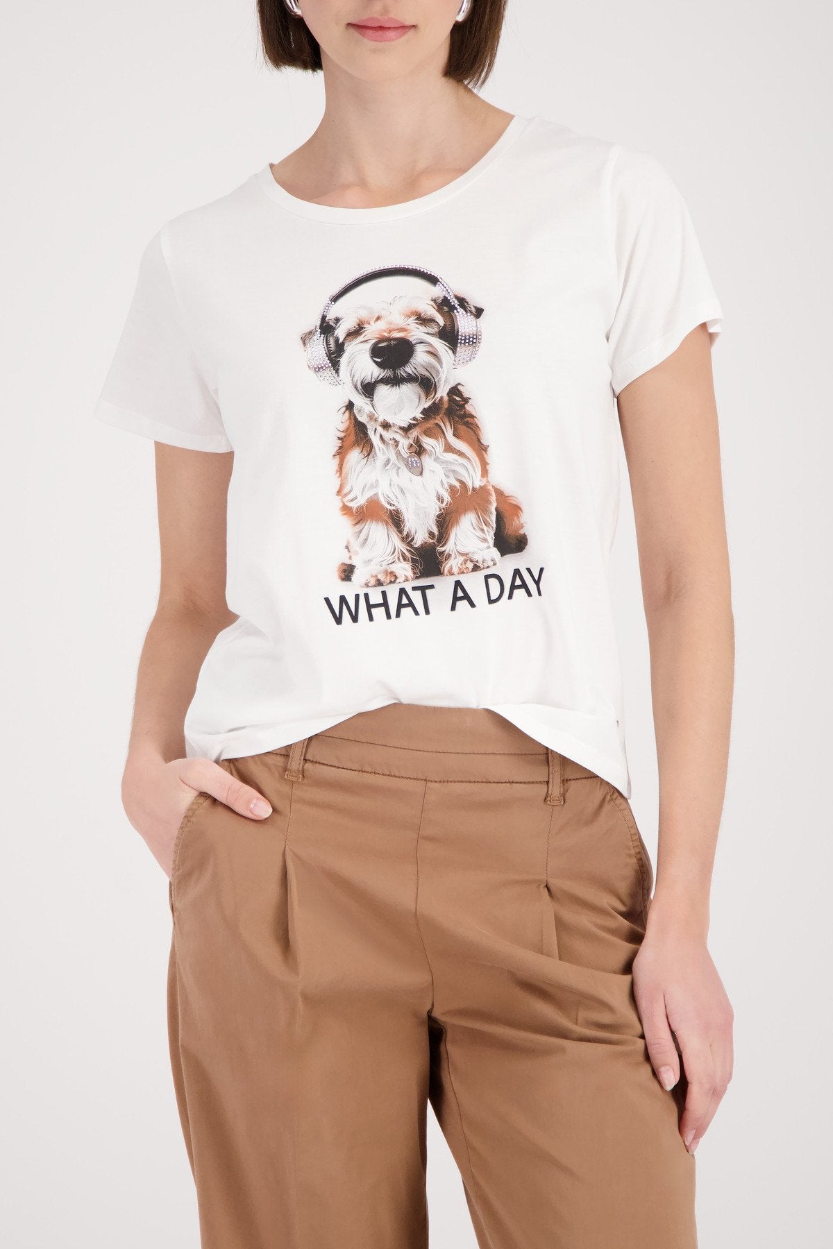 Monari Damen T-Shirts Cream
