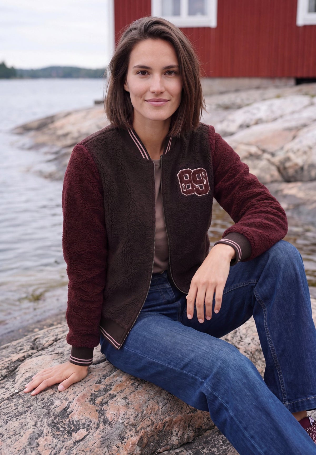 Cecil Damen T-Shirts Berry Red