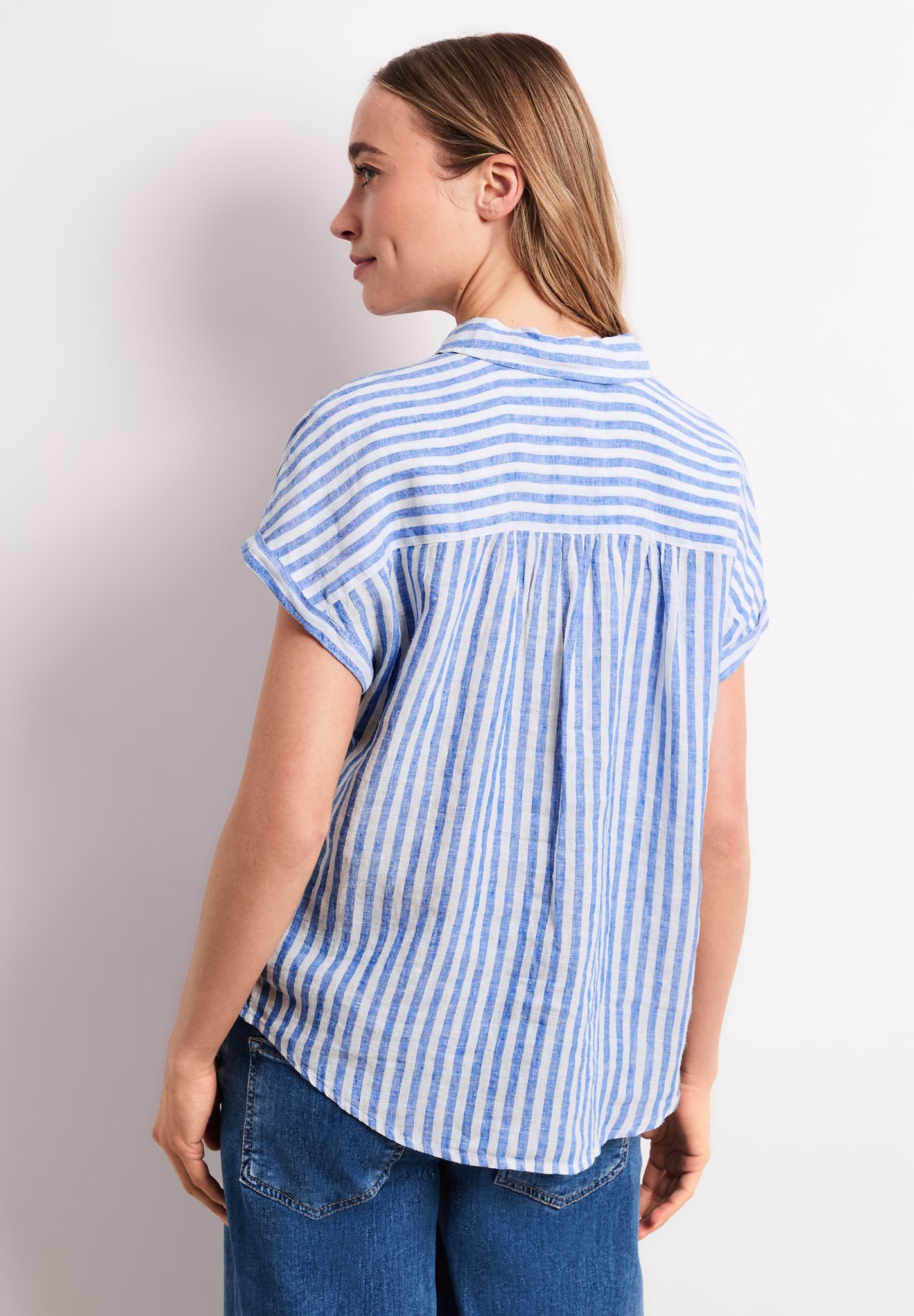 Street One Damen Blusen Drift Blu