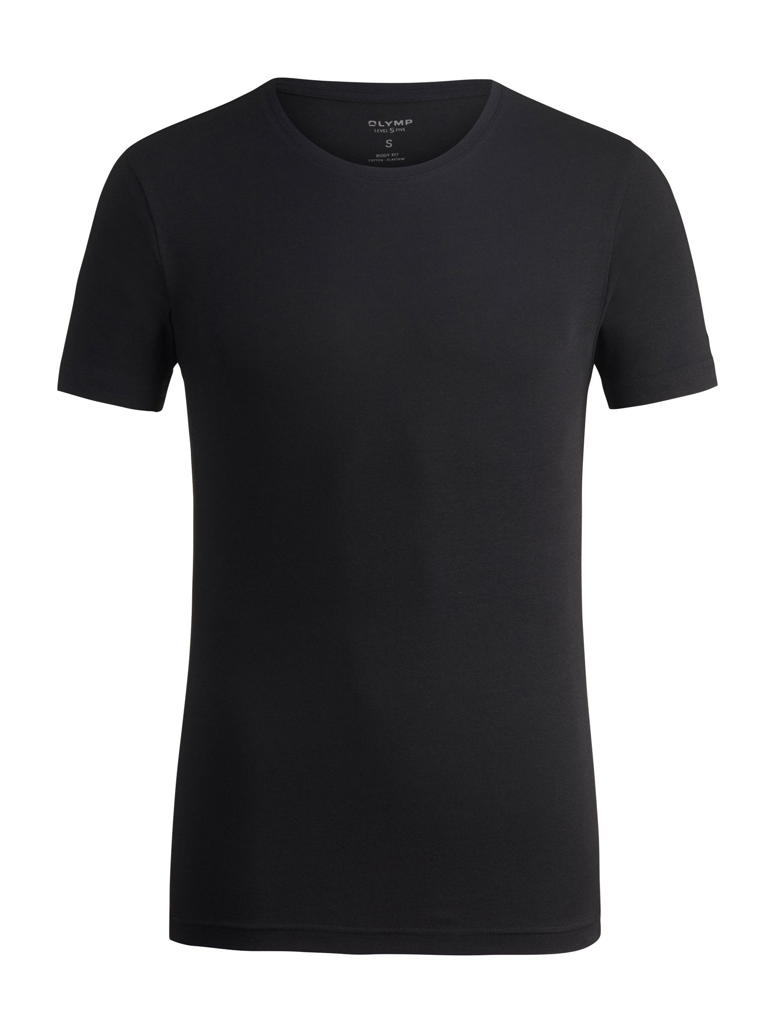 Olymp Herren T-Shirts kurz Schwarz