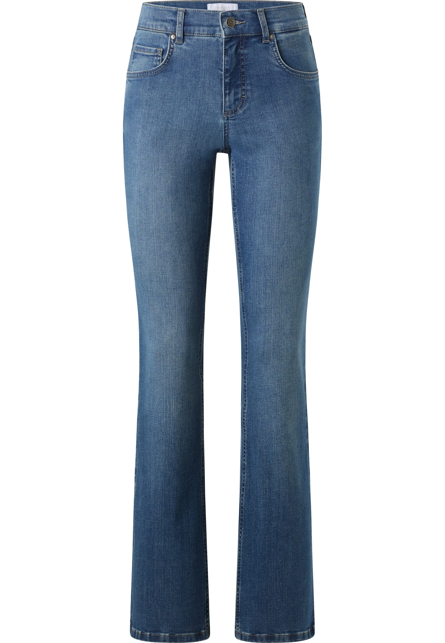 Angels Damen Jeans Mid Blue Us