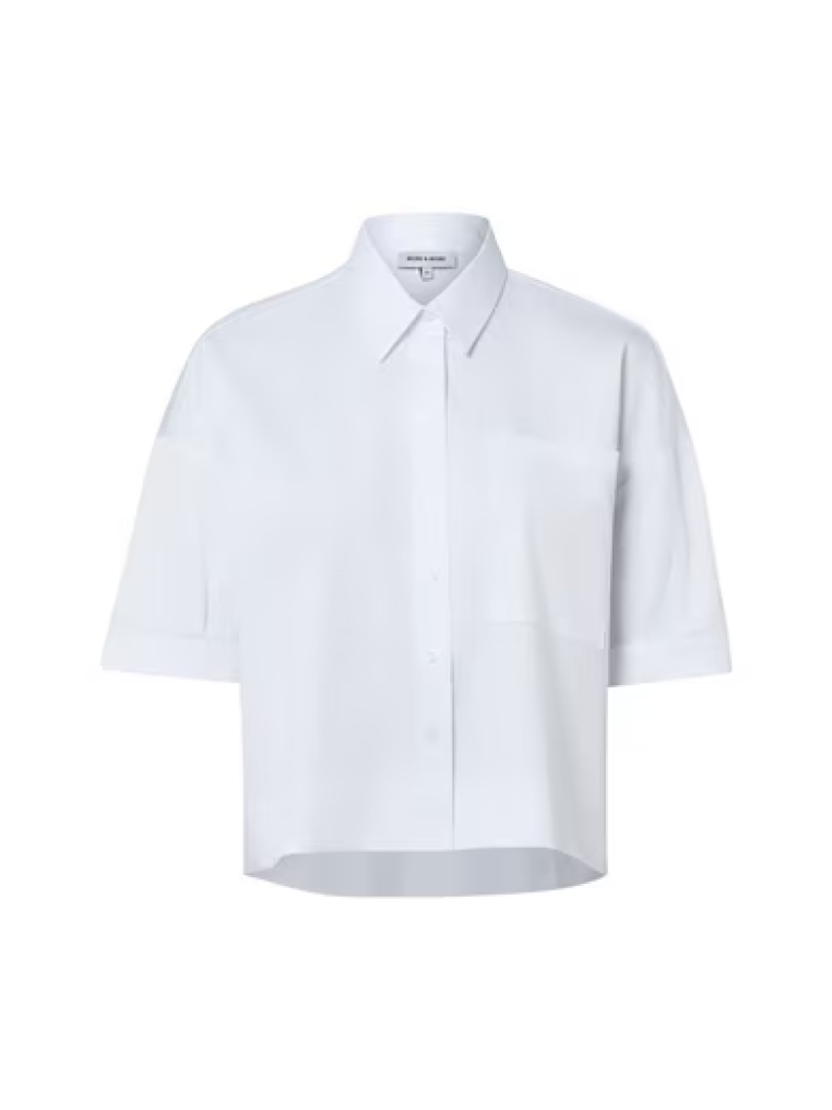 More & More Damen Blusen kurz White