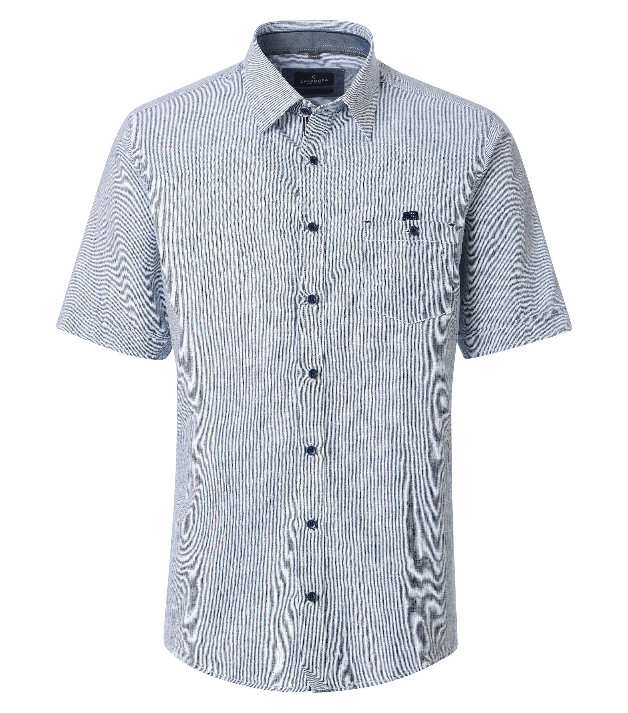 Casa Moda Herren Hemden kurz Blau