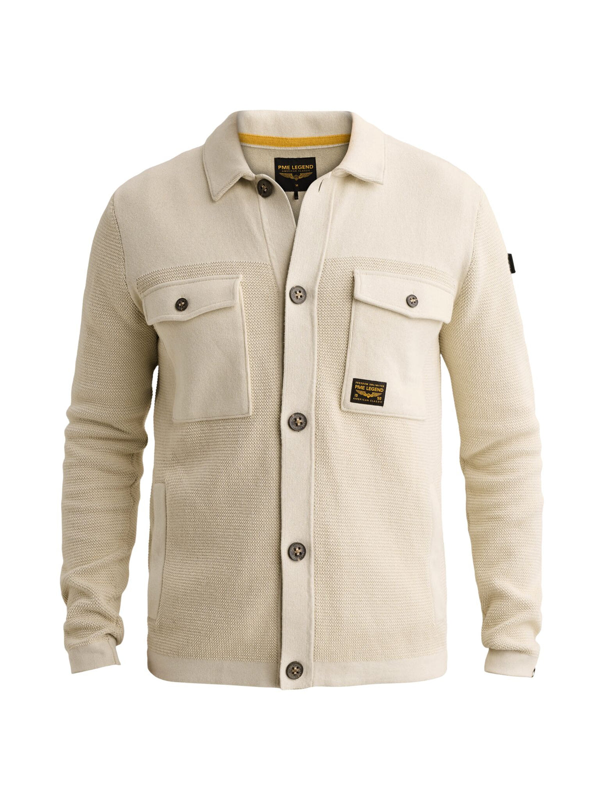 PME Herren Strickjacken Bone White