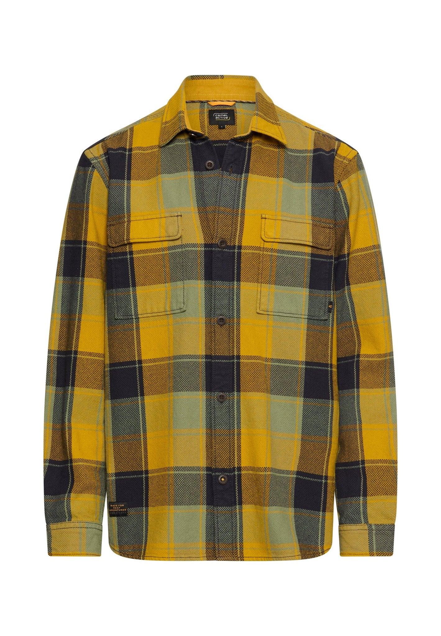 Camel active Herren Hemden Moss Yellow