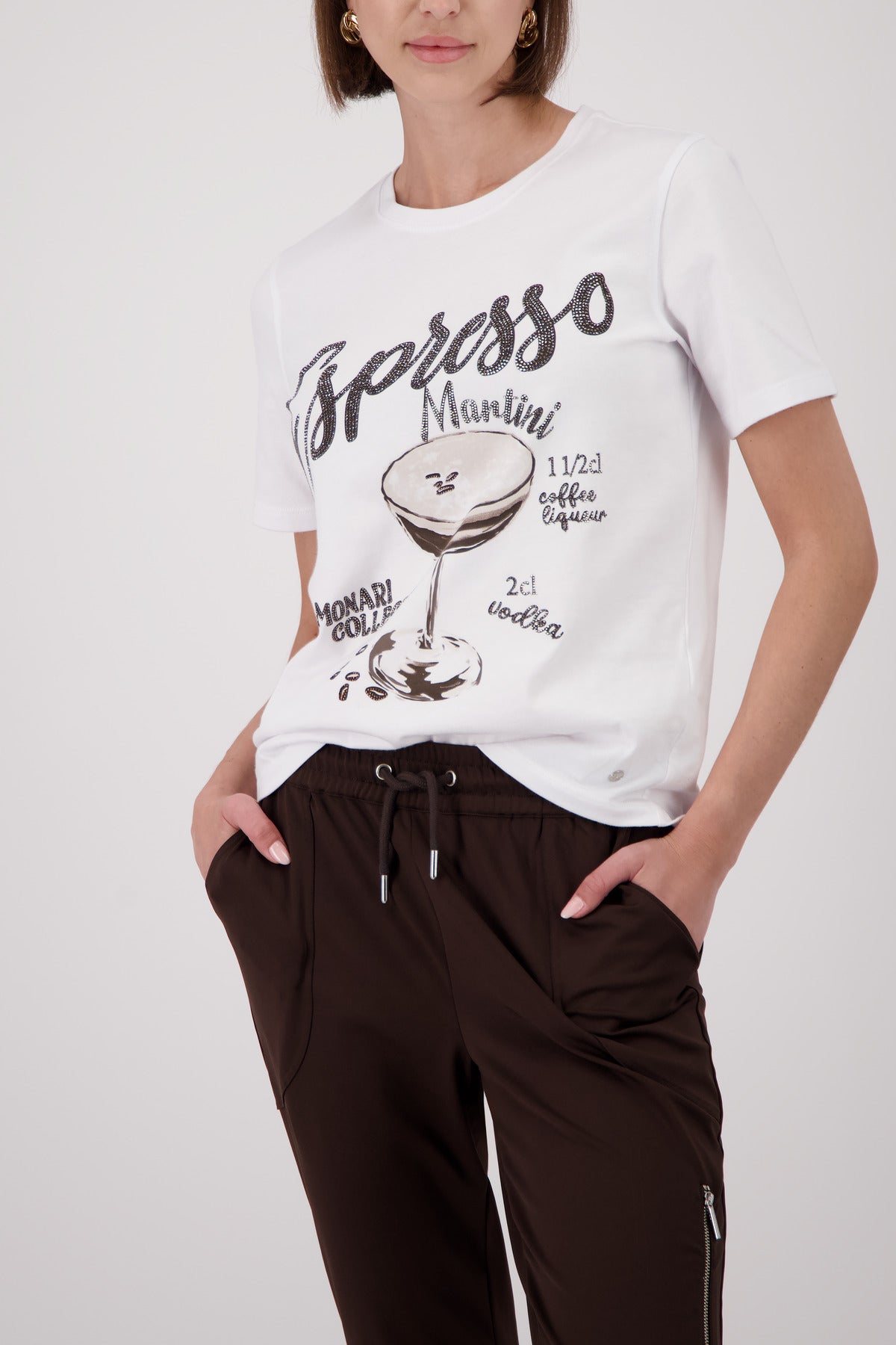 Monari Damen T-Shirts Cream