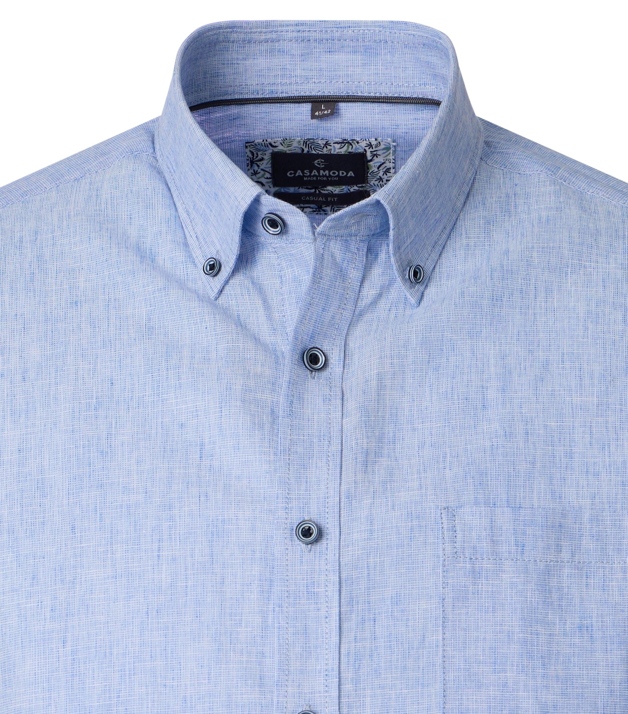 Casa Moda Herren Hemden kurz Blau