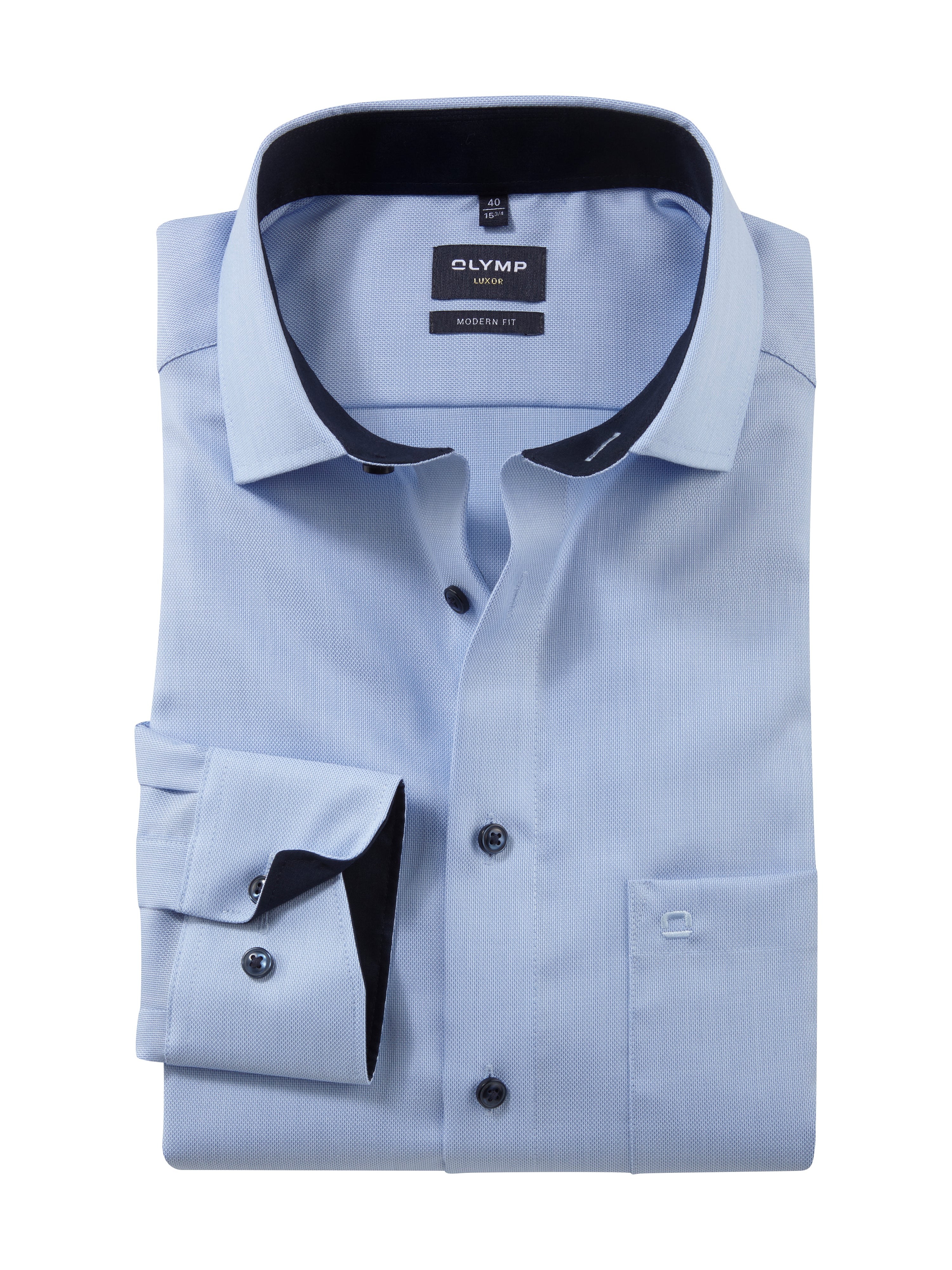 Olymp Herren Hemden lang Hellblau
