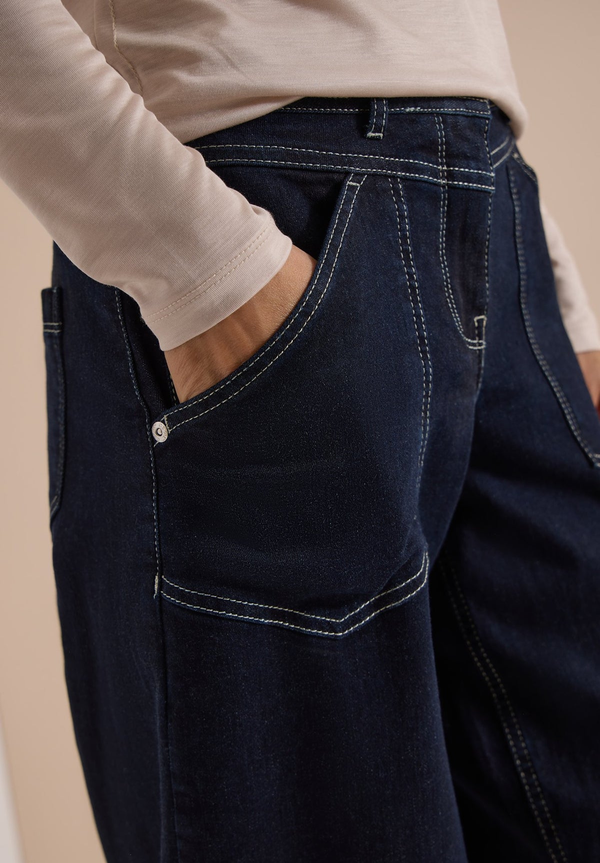 Cecil Damen Hosen Rinsed Wa