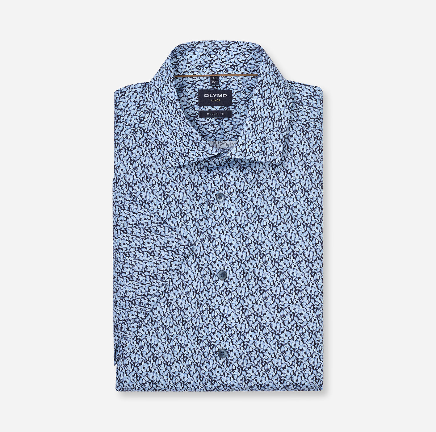 Olymp Herren Hemden kurz Marine
