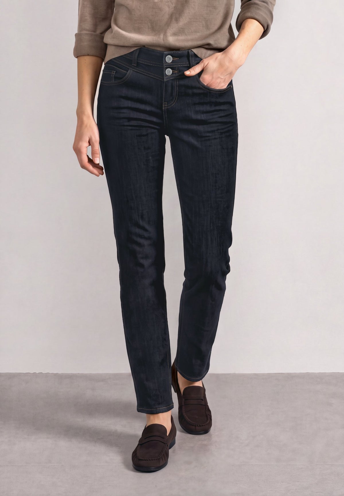 Street One Damen Hosen Deep Rins