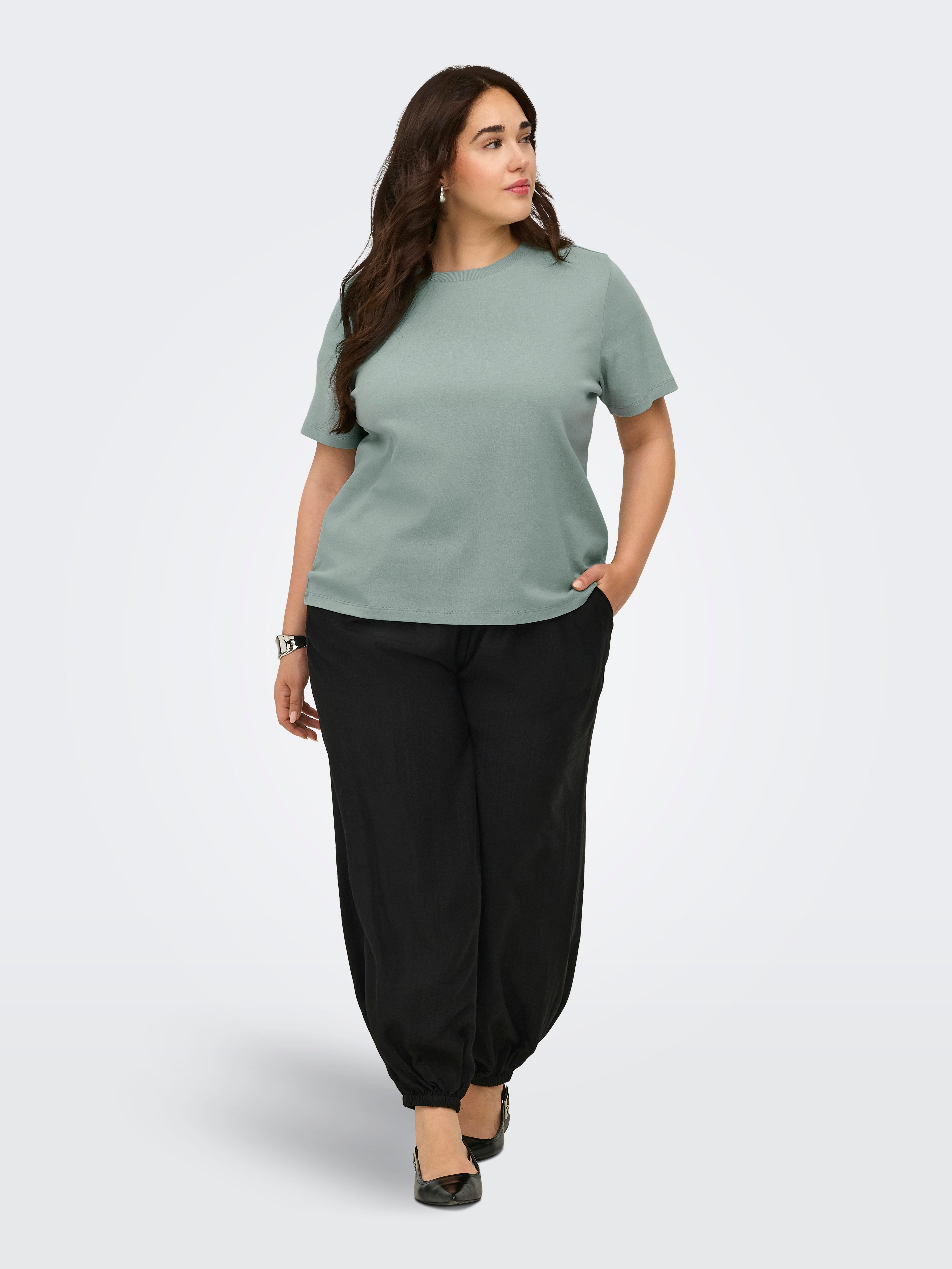 Only Caramkoma Damen T-Shirts Jadeite
