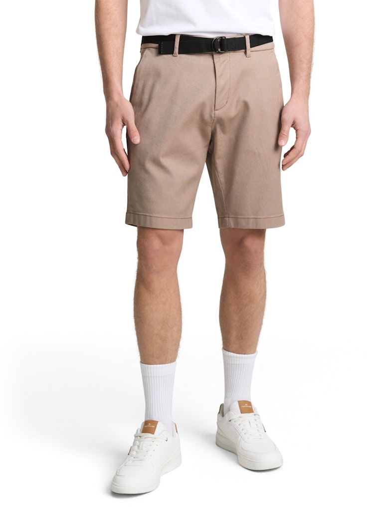 Tom Tailor denim Herren Shorts Beige Tonal Twi