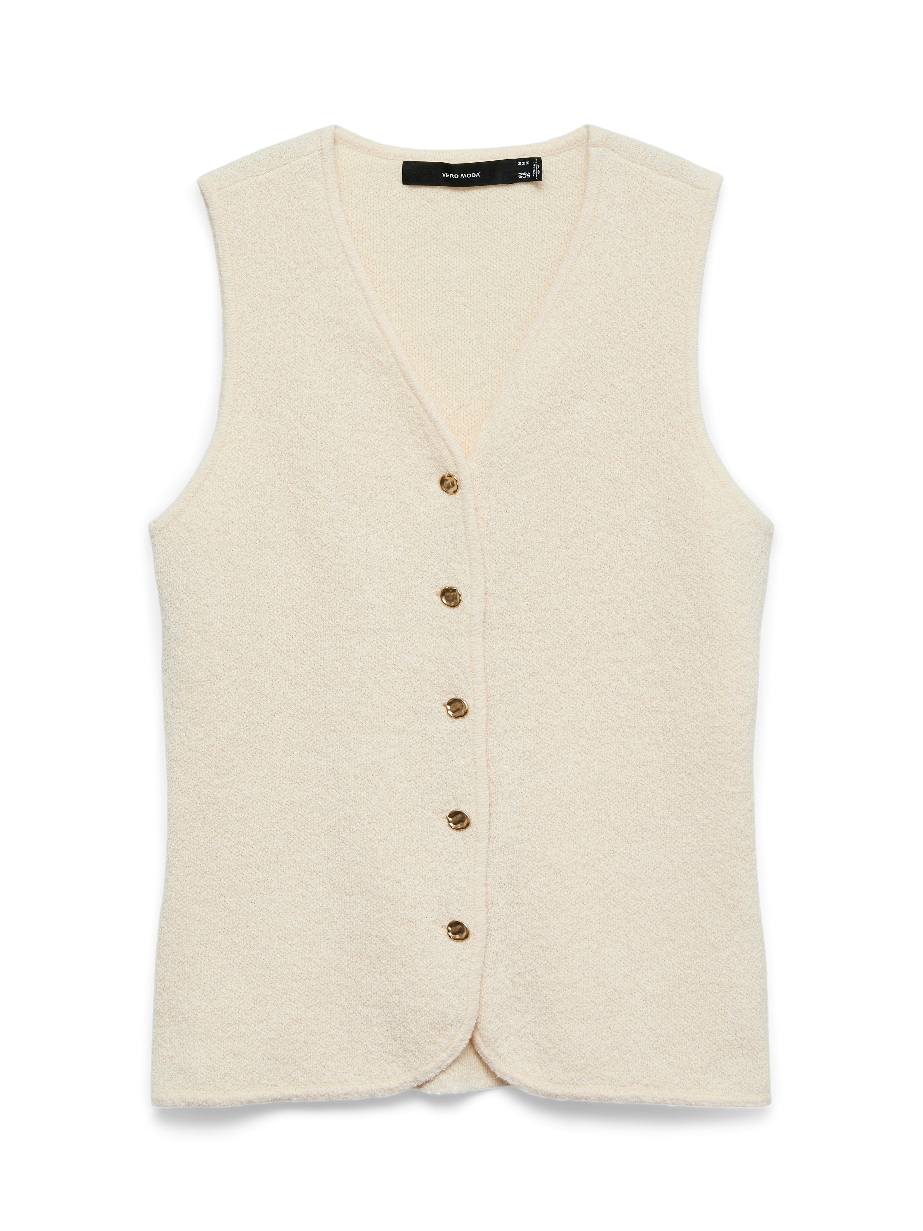 Vero Moda Damen Pullover Birch/W. Gold B