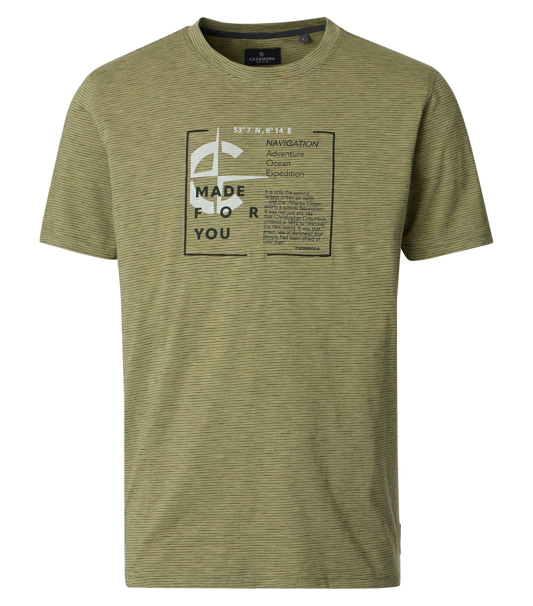 Casa Moda Herren T-Shirts kurz Gruen
