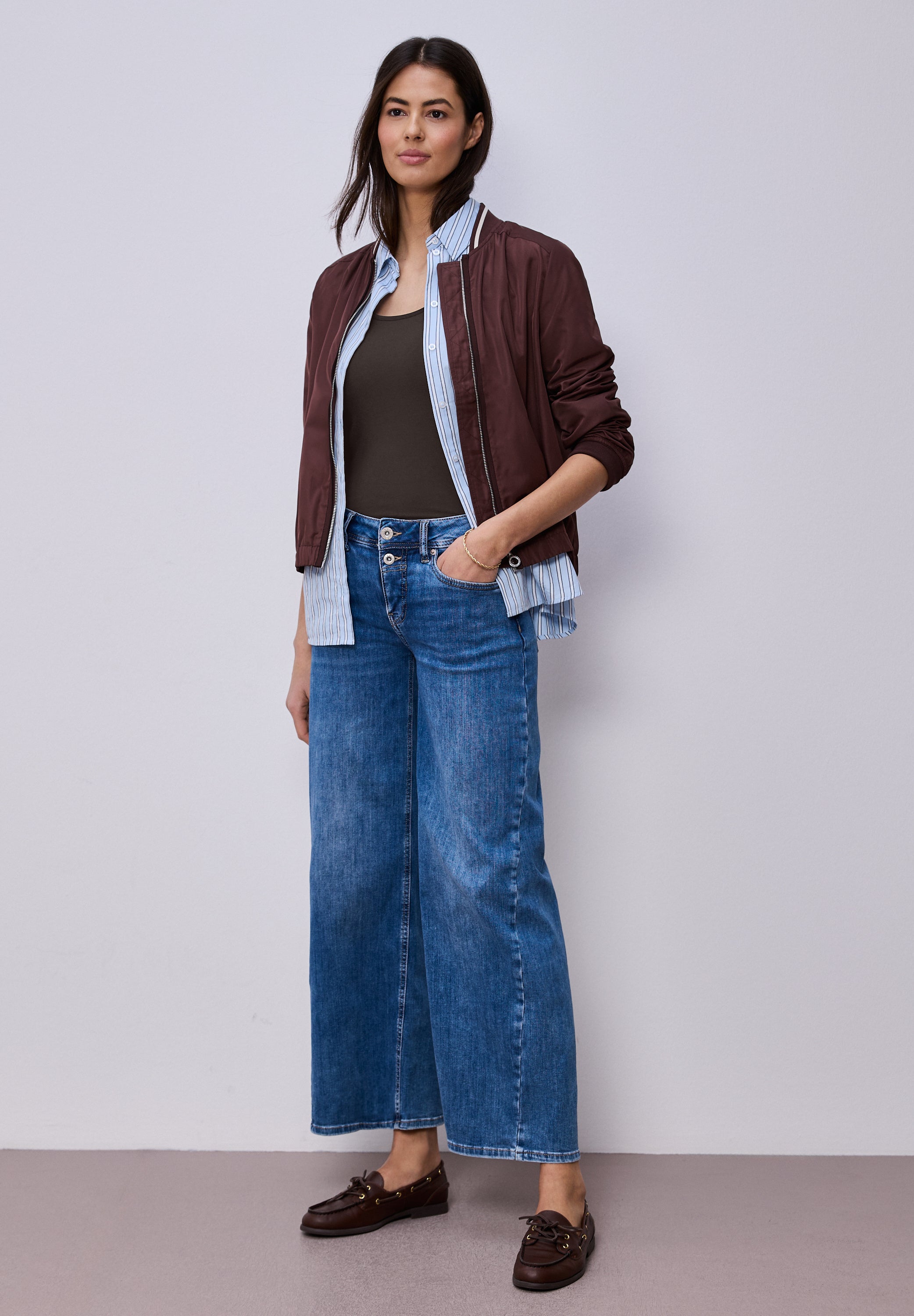 Street One Damen T-Shirts Espresso
