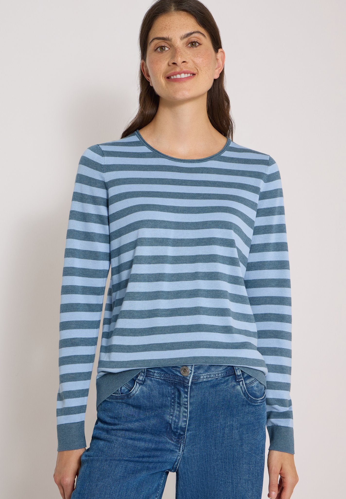 Cecil Damen Pullover Easy Blue