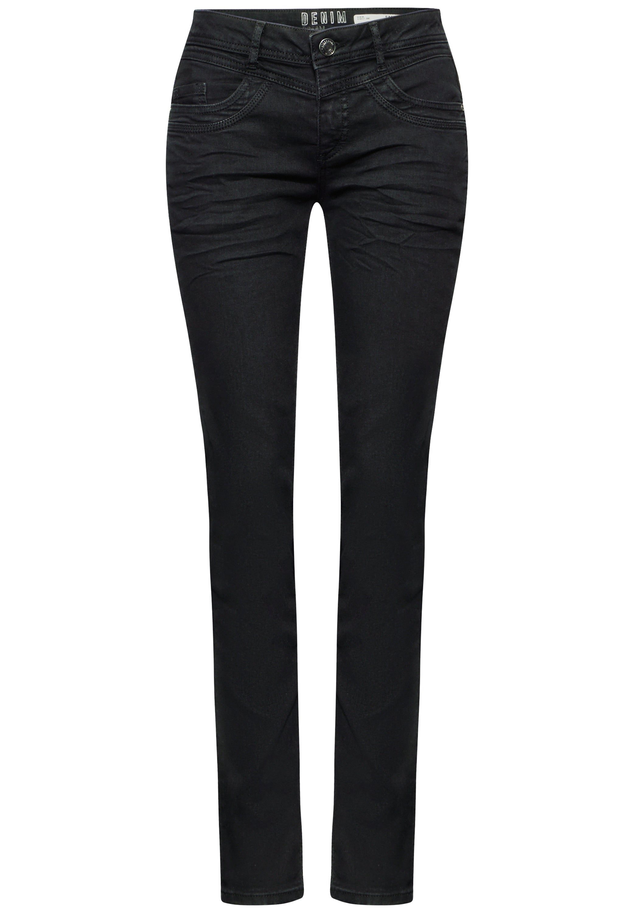 Street One Damen Hosen Deep Blac