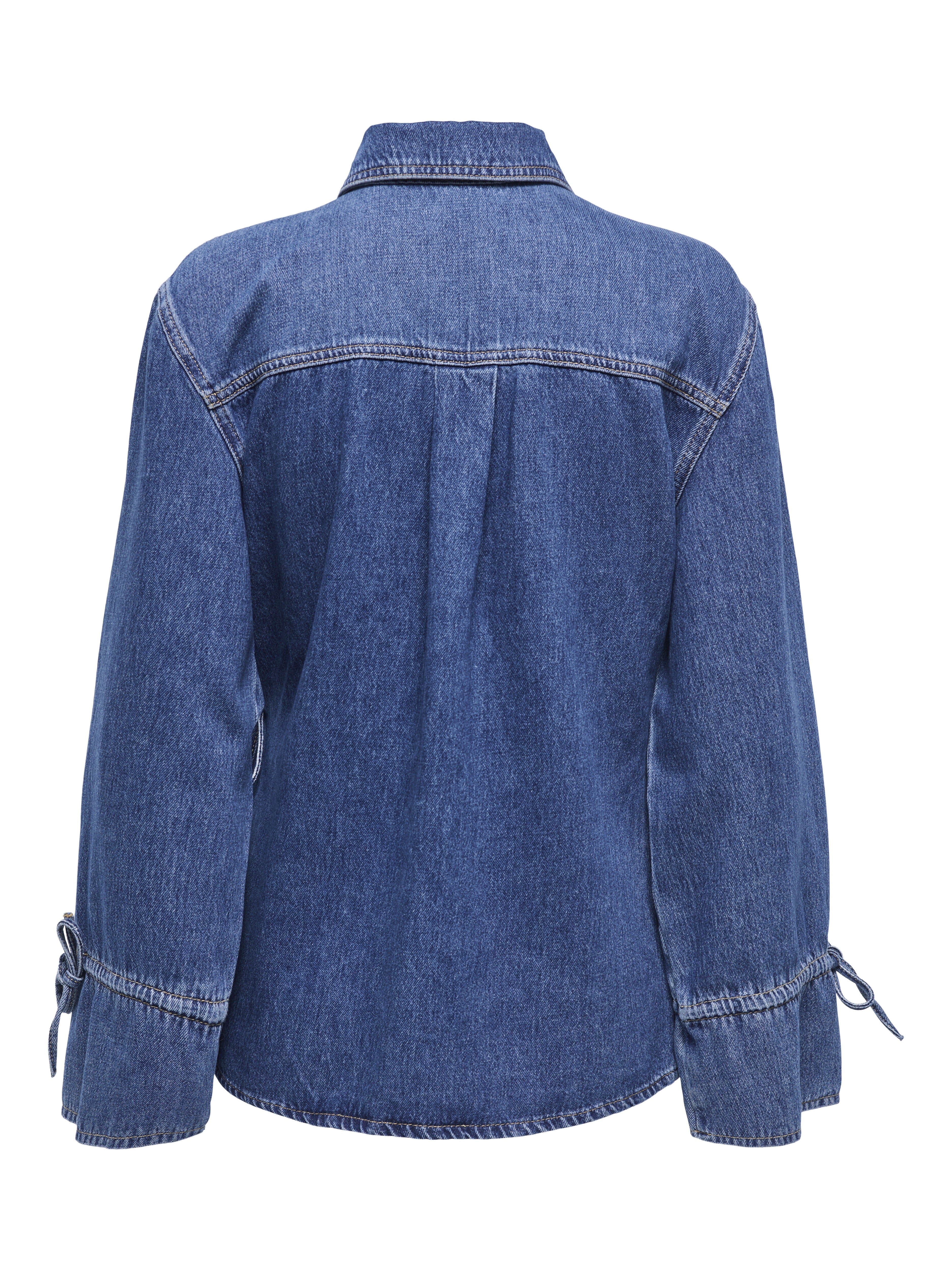 Only Damen Blusen Medium Blue Den