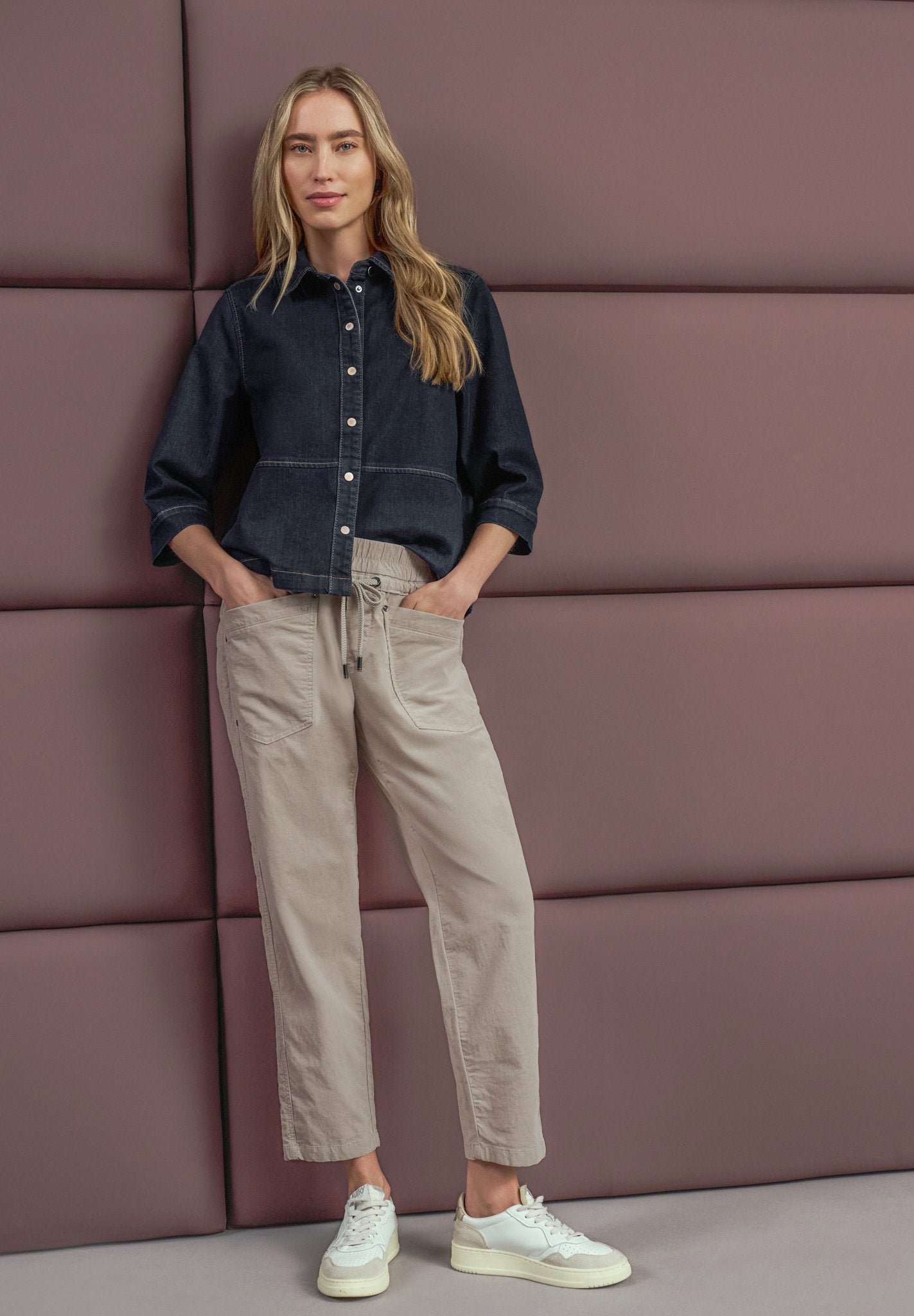 Street One Damen Hosen Fading Sa
