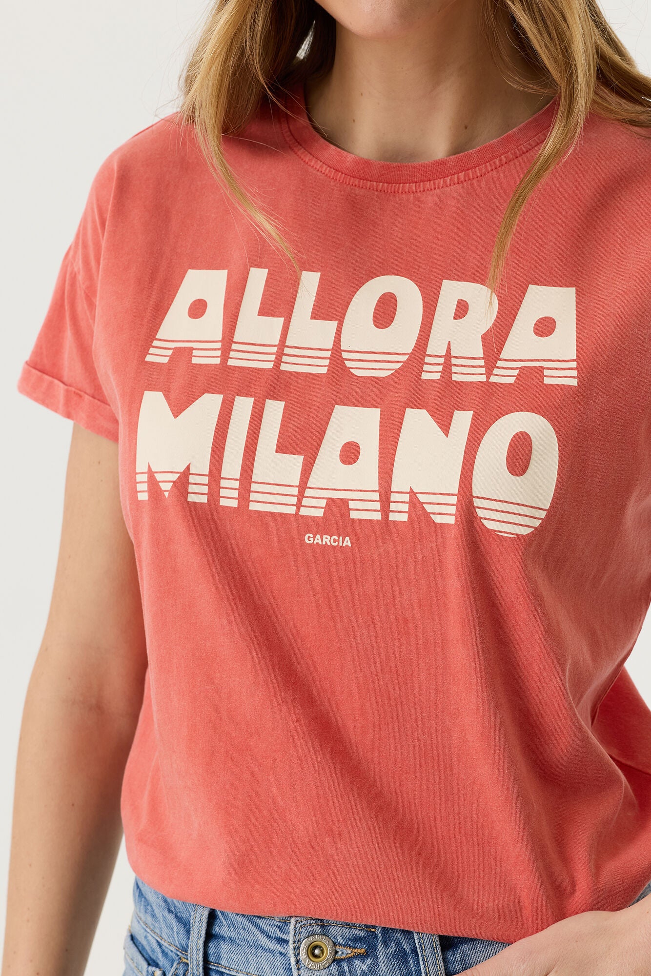 Garcia Damen T-Shirts Paprika