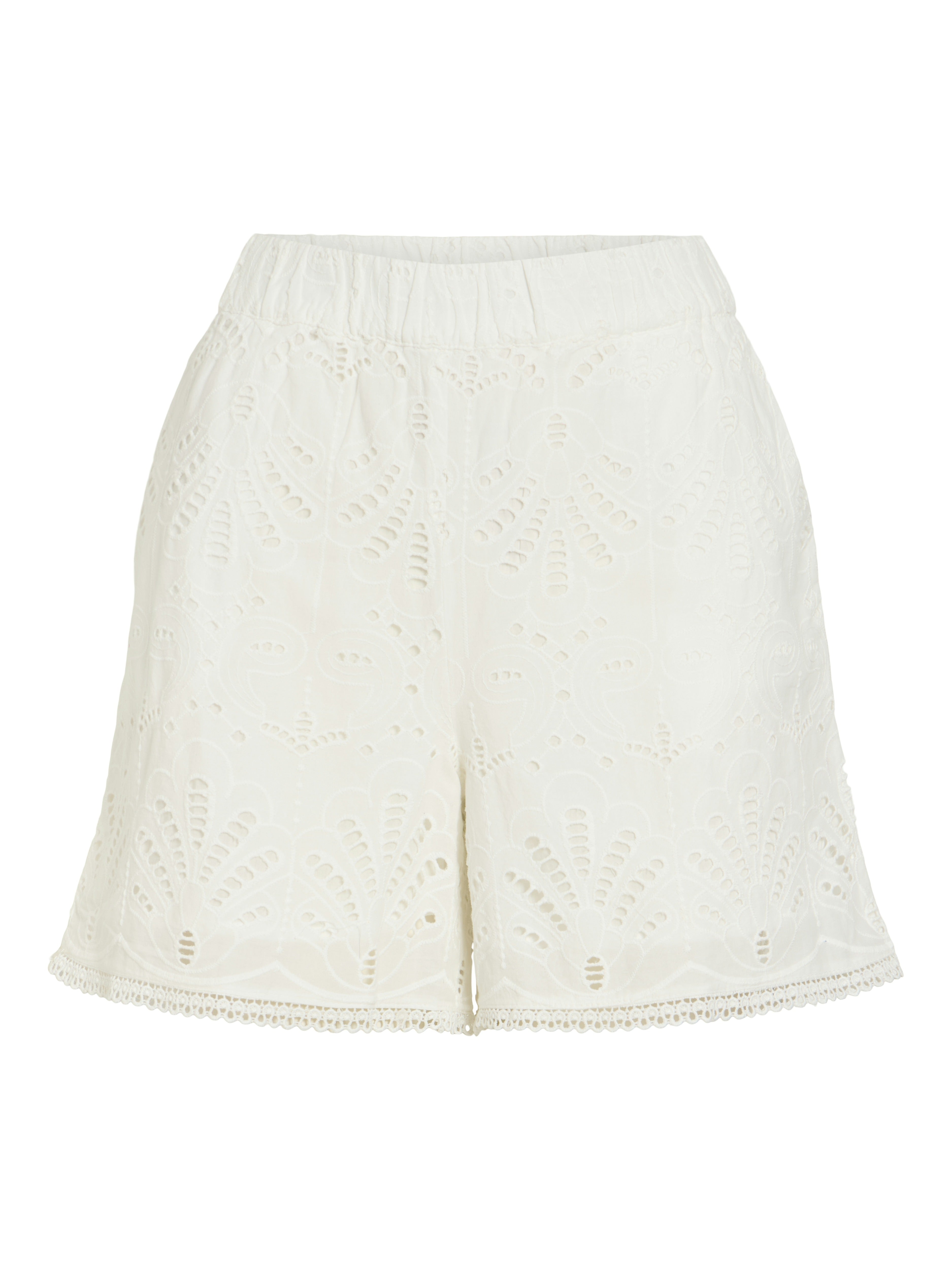 Vila Damen Shorts Cloud Dancer