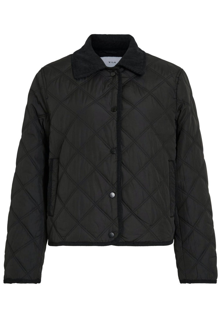 Vila Damen Jacken Black