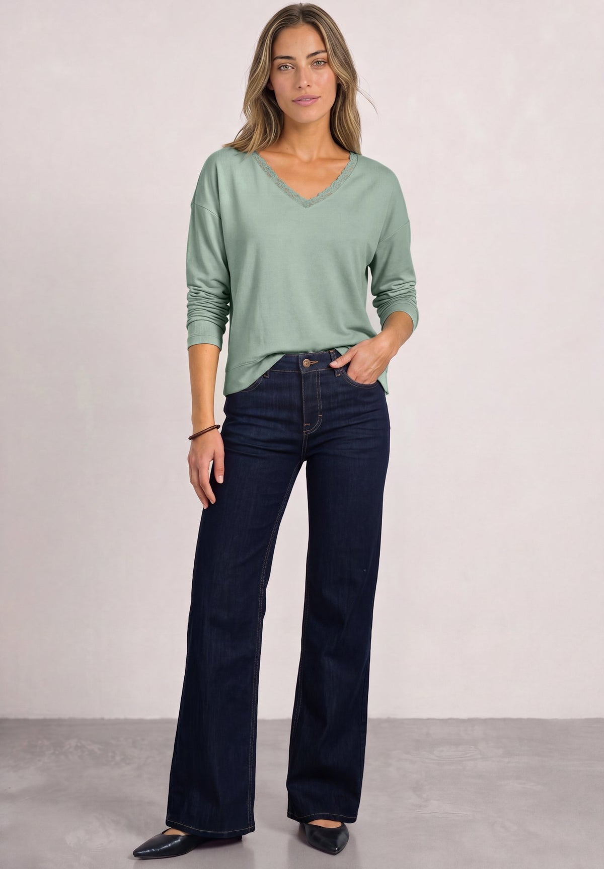 Street One Damen T-Shirts Eucalyptu