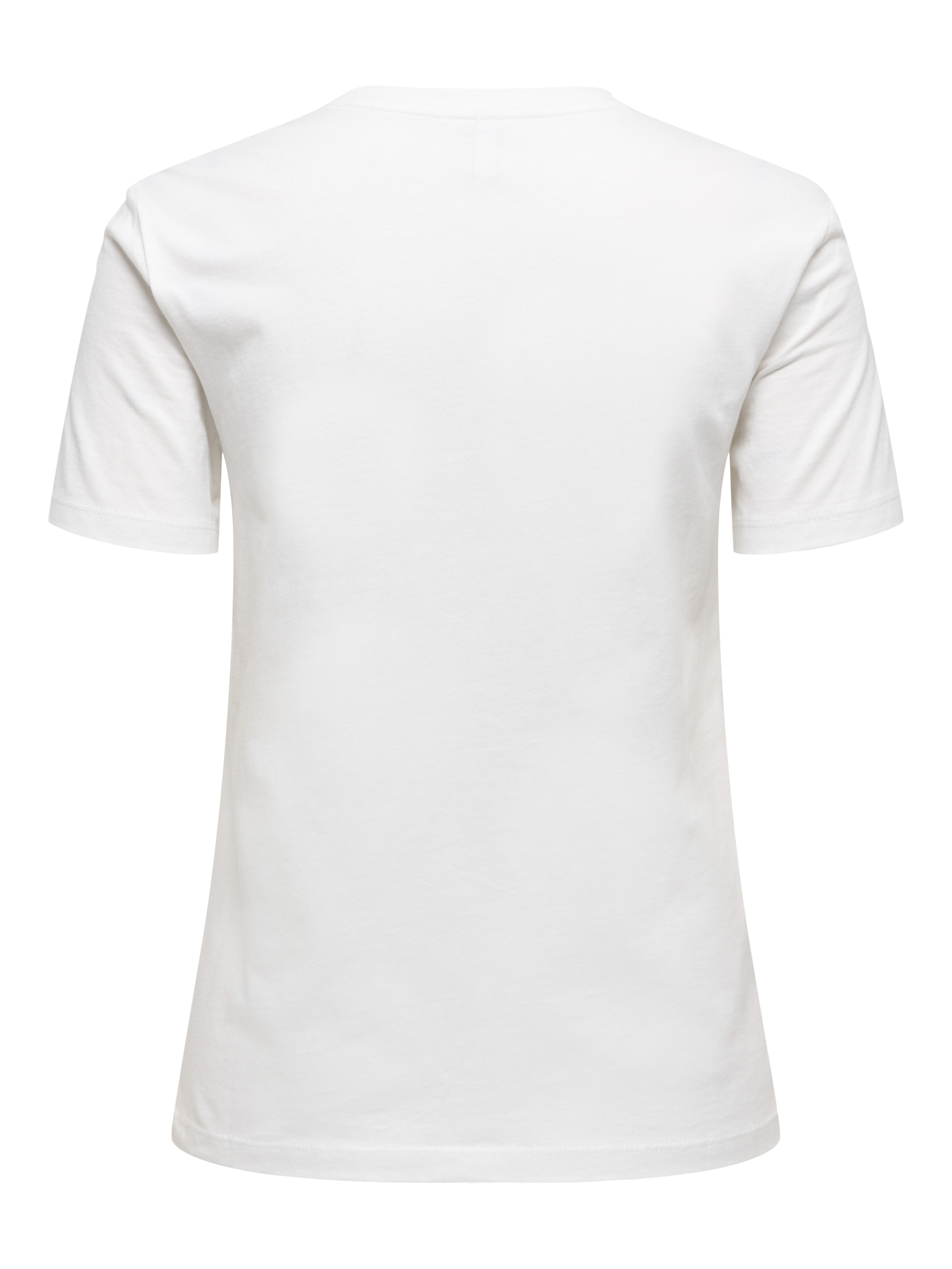 only Damen T-Shirts Cloud Dancer/Fl
